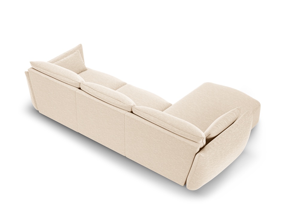 Cosmopolitan Design Ecksofa Matera 5-Sitzer Chenille Eden Helles Beige Links