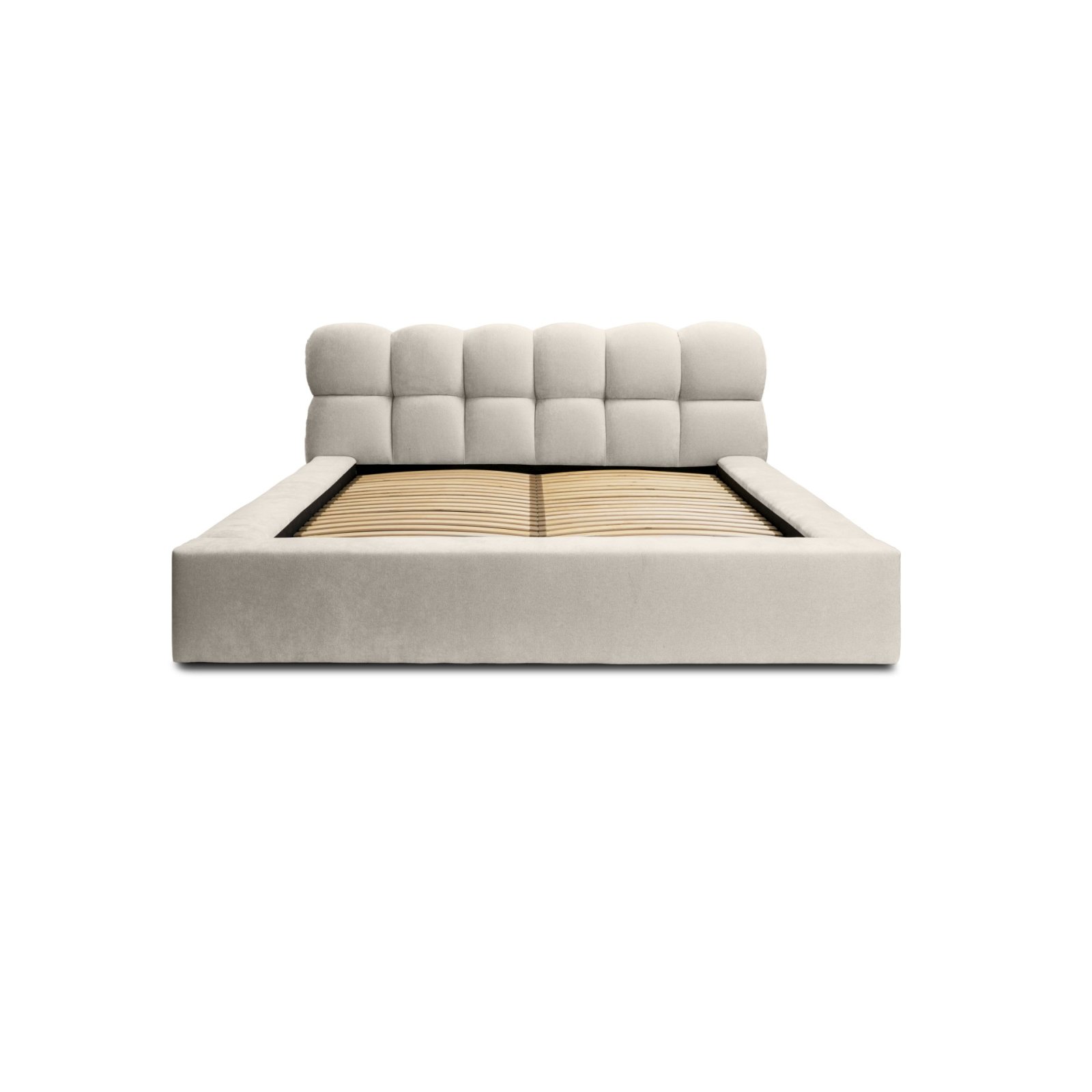 Polsterbett Vento-New Chenille 140x200 mit Metallrahmen Ditra-New 20