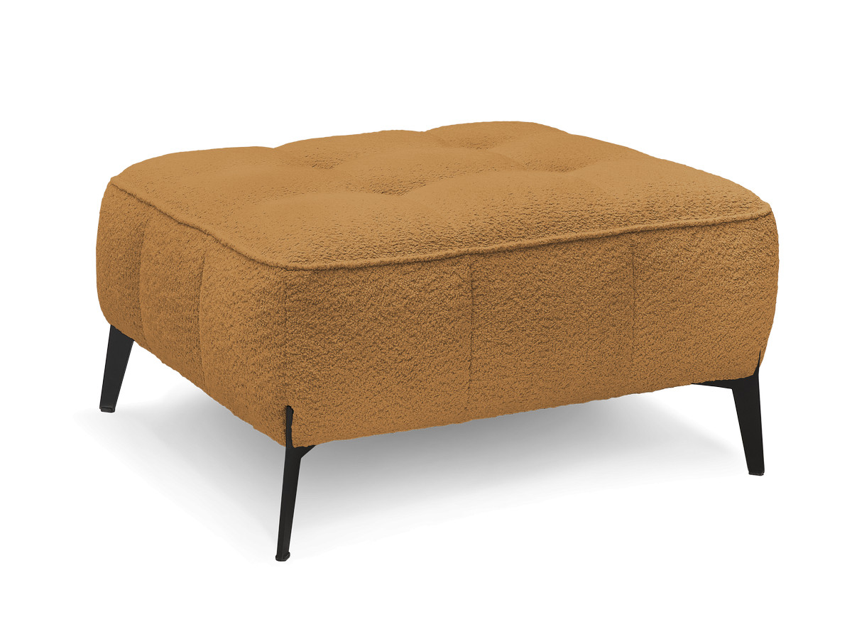 Bobochic Anis Pouf Bouclé-Stoff Gelb