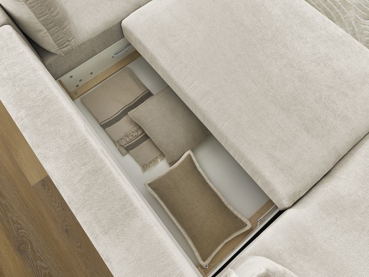 Bobochic Lucien Wohnlandschaft Stoff Beige Ecke links