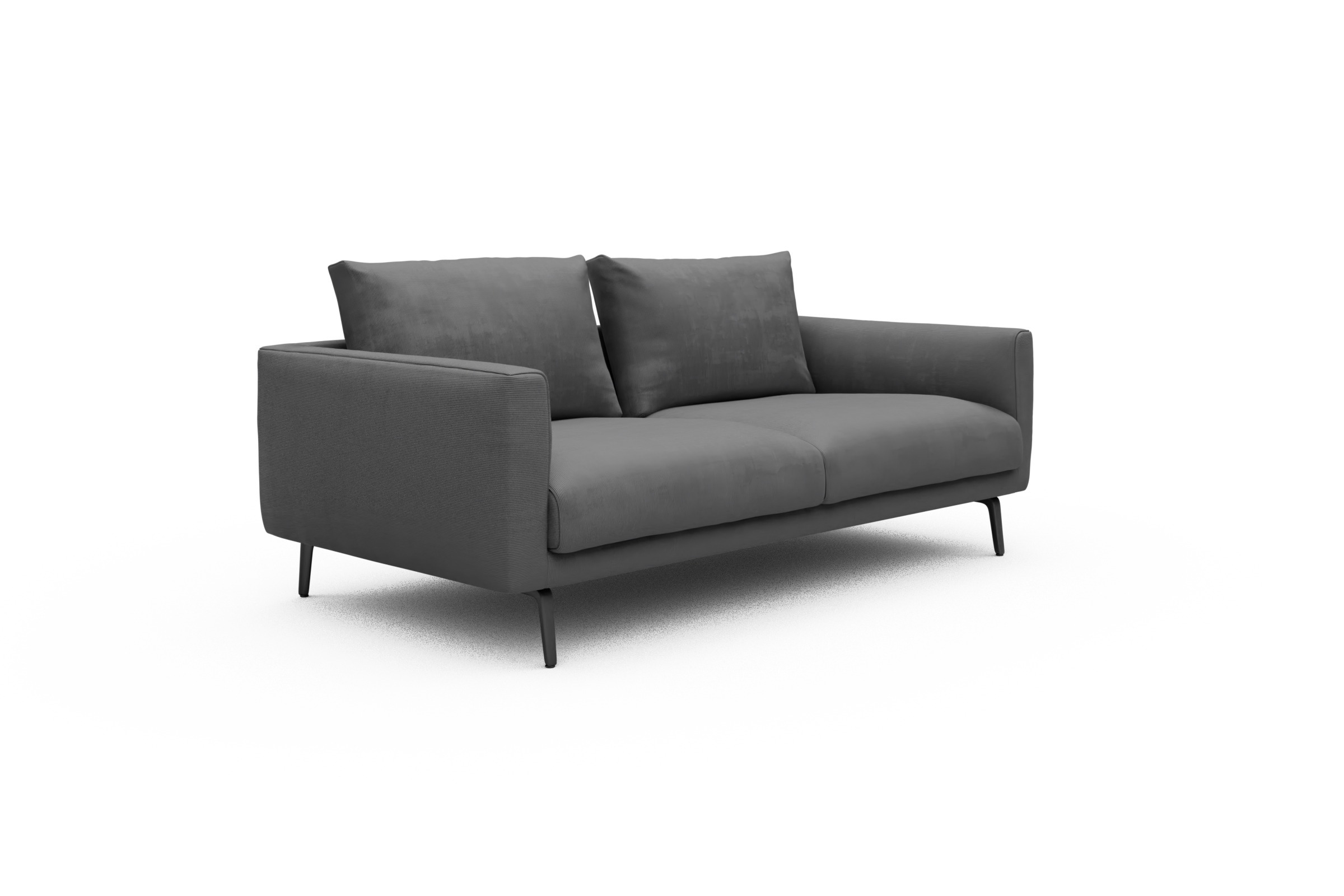 Sofa Karl 2-5-Sitzer Cordufine-Grey
