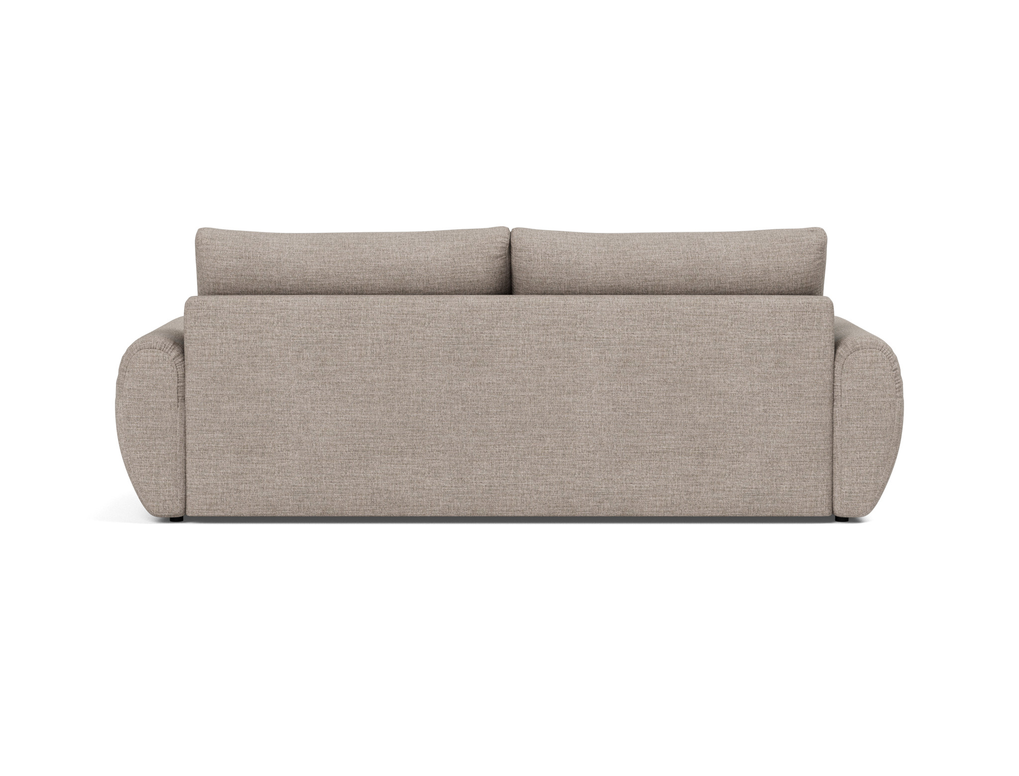 Schlafsofa Norum mit Curve-Armlehnen Chenille Yuveno 472-Warm-Grey