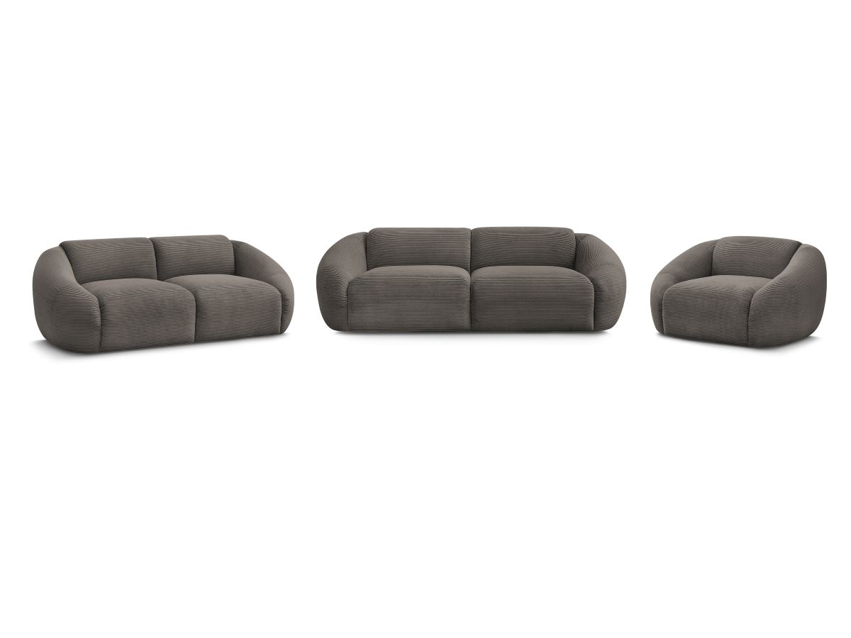 Bobochic Tina Sofa 6-Sitzer Cordsamt Taupe