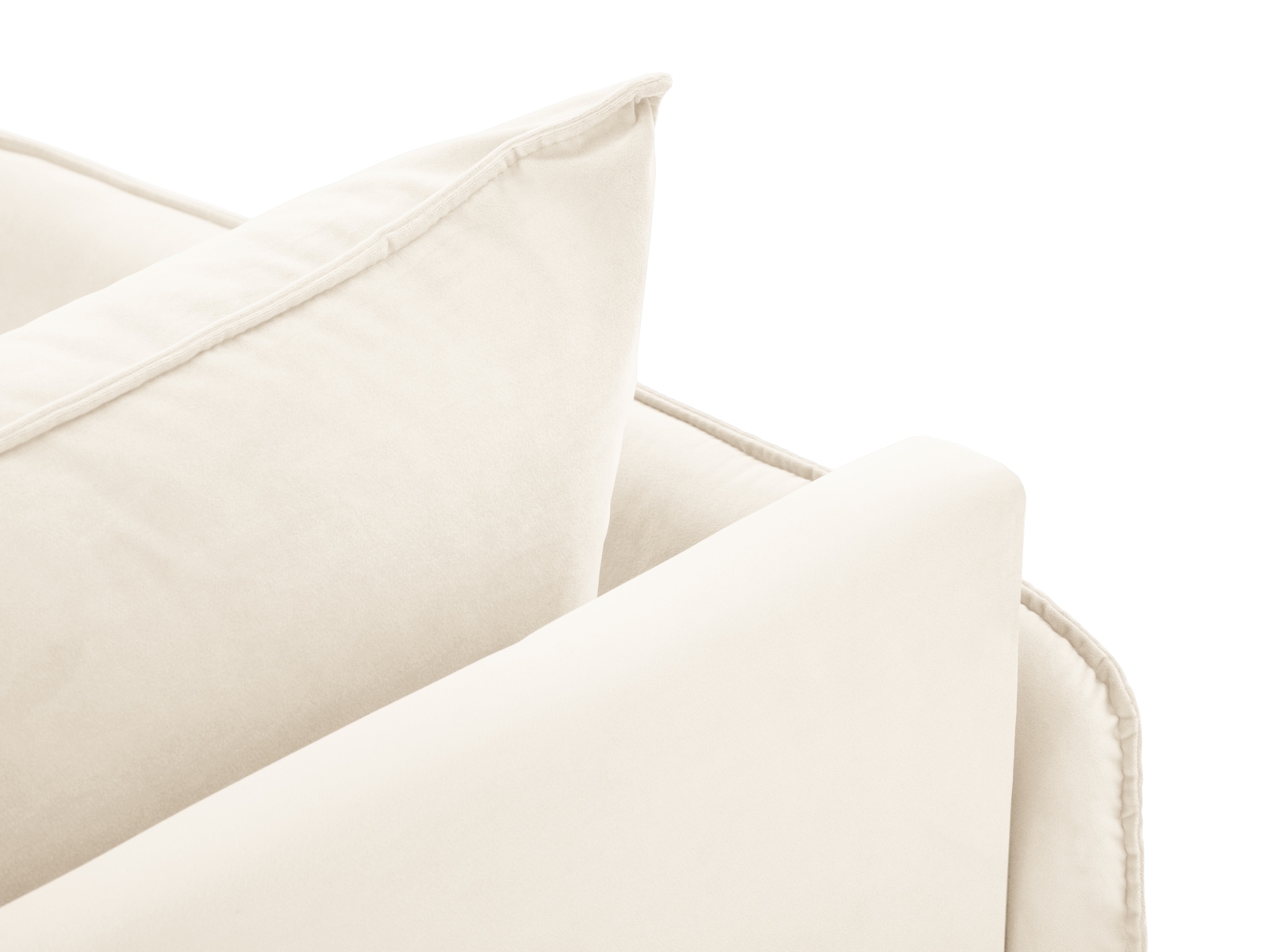 Cosmopolitan Design Chaiselongue Vienna Samt Bluvel Helles Beige Links Beine Gold