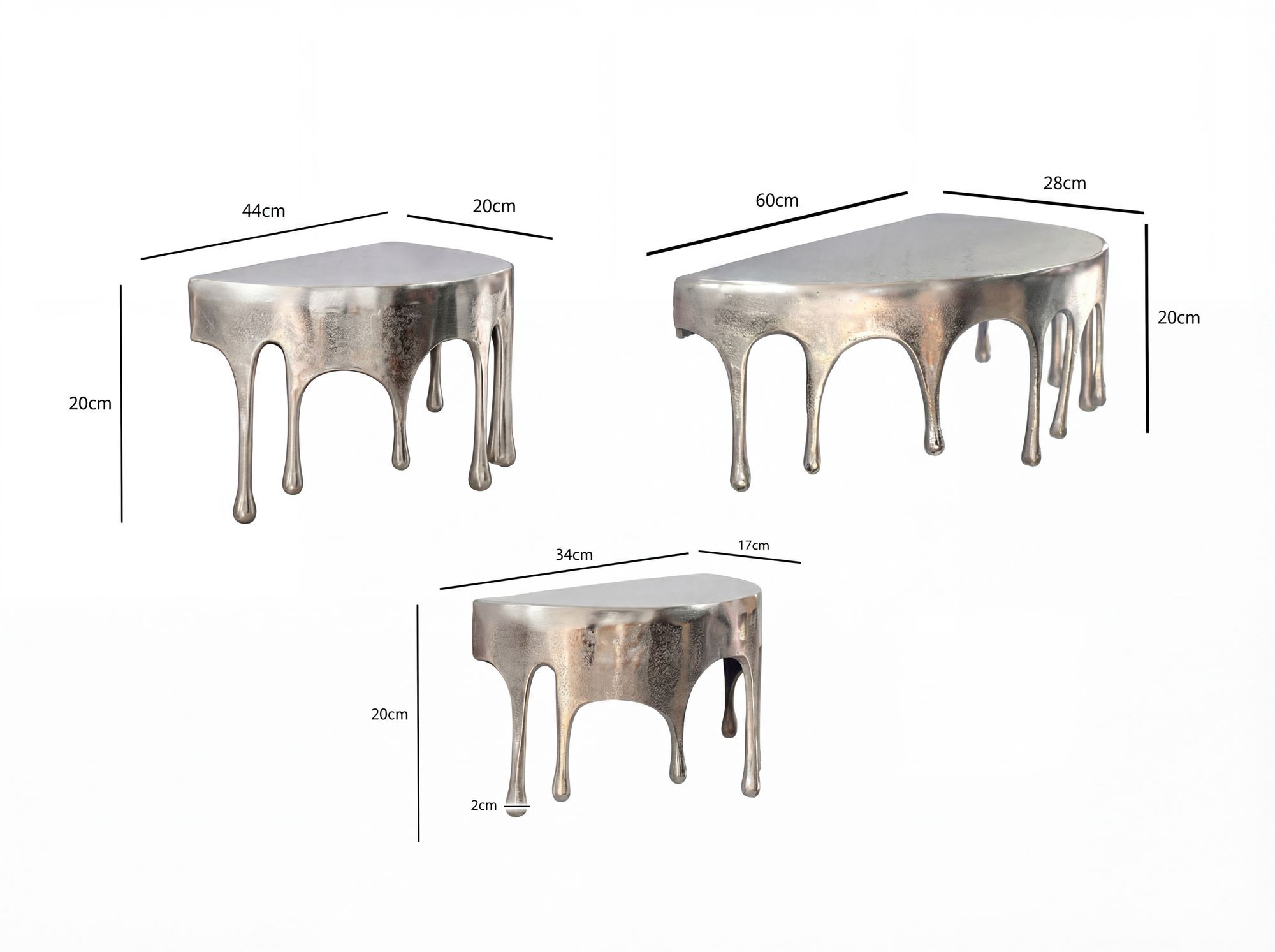 Wandregal Siggerud Aluminium Silber