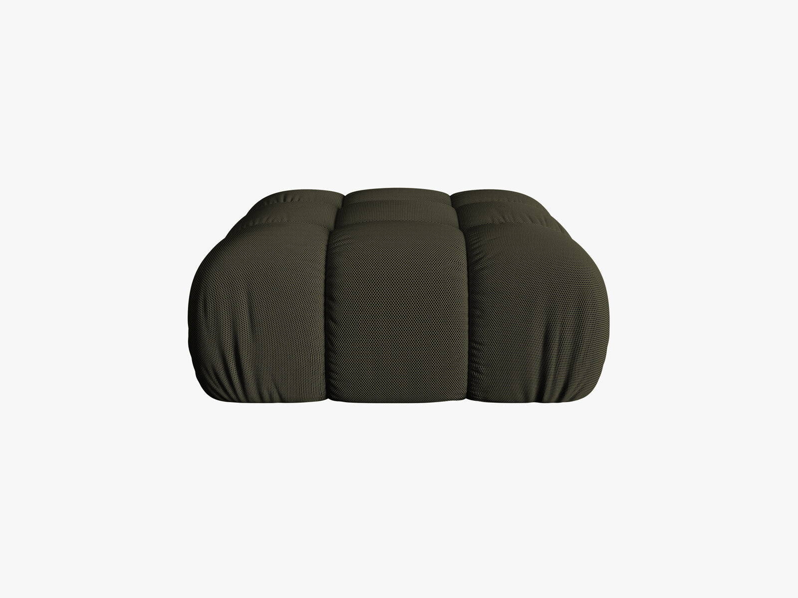 Micadoni Hocker Bellis 3D-Stoff Sonic Amazonas Grün