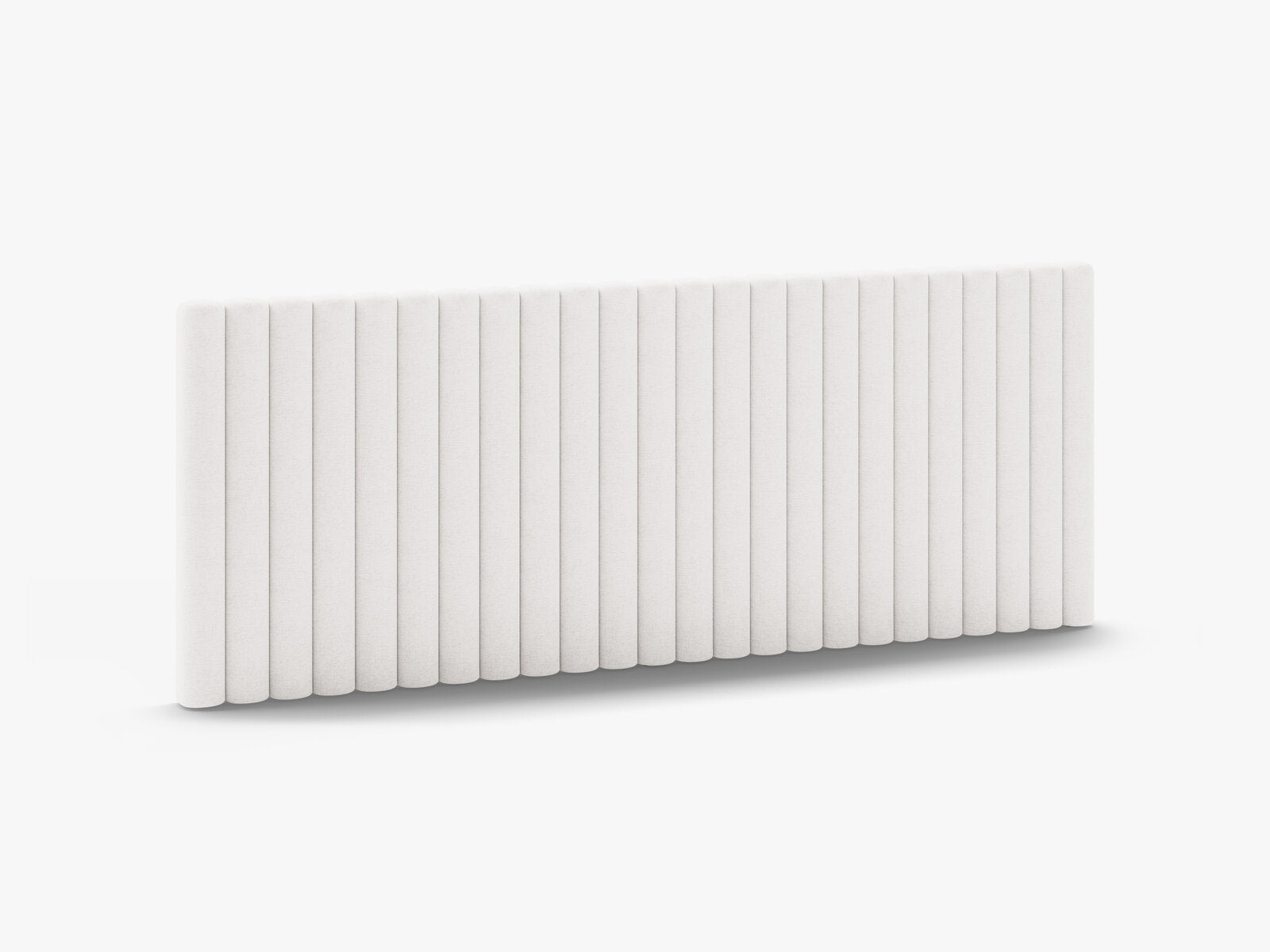Micadoni Mistero Samtiger Kopfteil 160 cm Strukturierter Stoff Moly Helles Beige 240x95