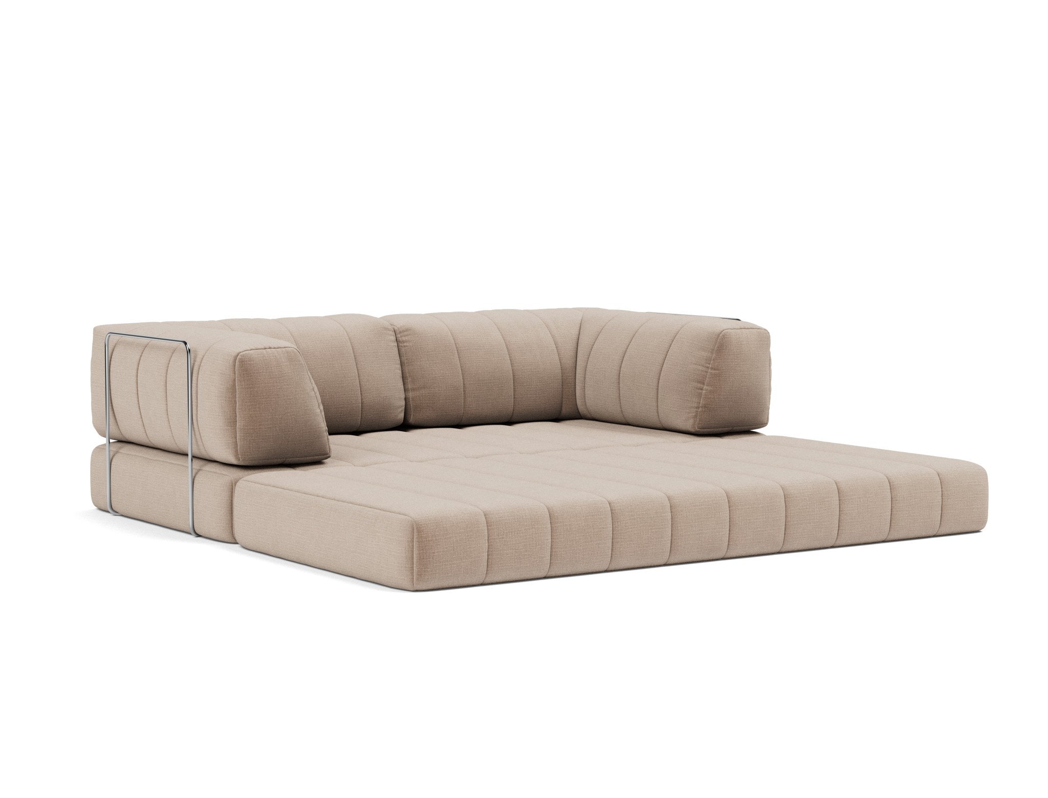 Schlafsofa CozyPad mit Armlehnen Chenille Esina 417-Mocha