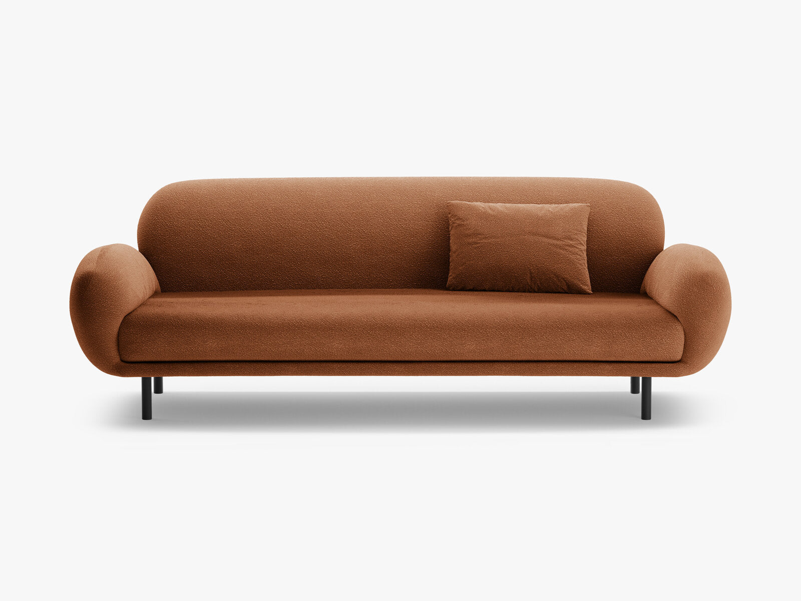 Micadoni Sofa Poppy 3-Sitzer Boucle Baloo Terrakotta