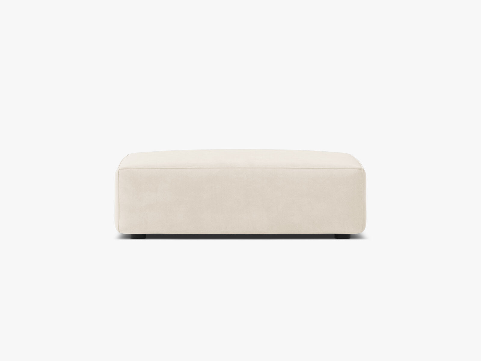 Micadoni Hocker Jodie 1-Sitzer Samt Bluvel Helles Beige