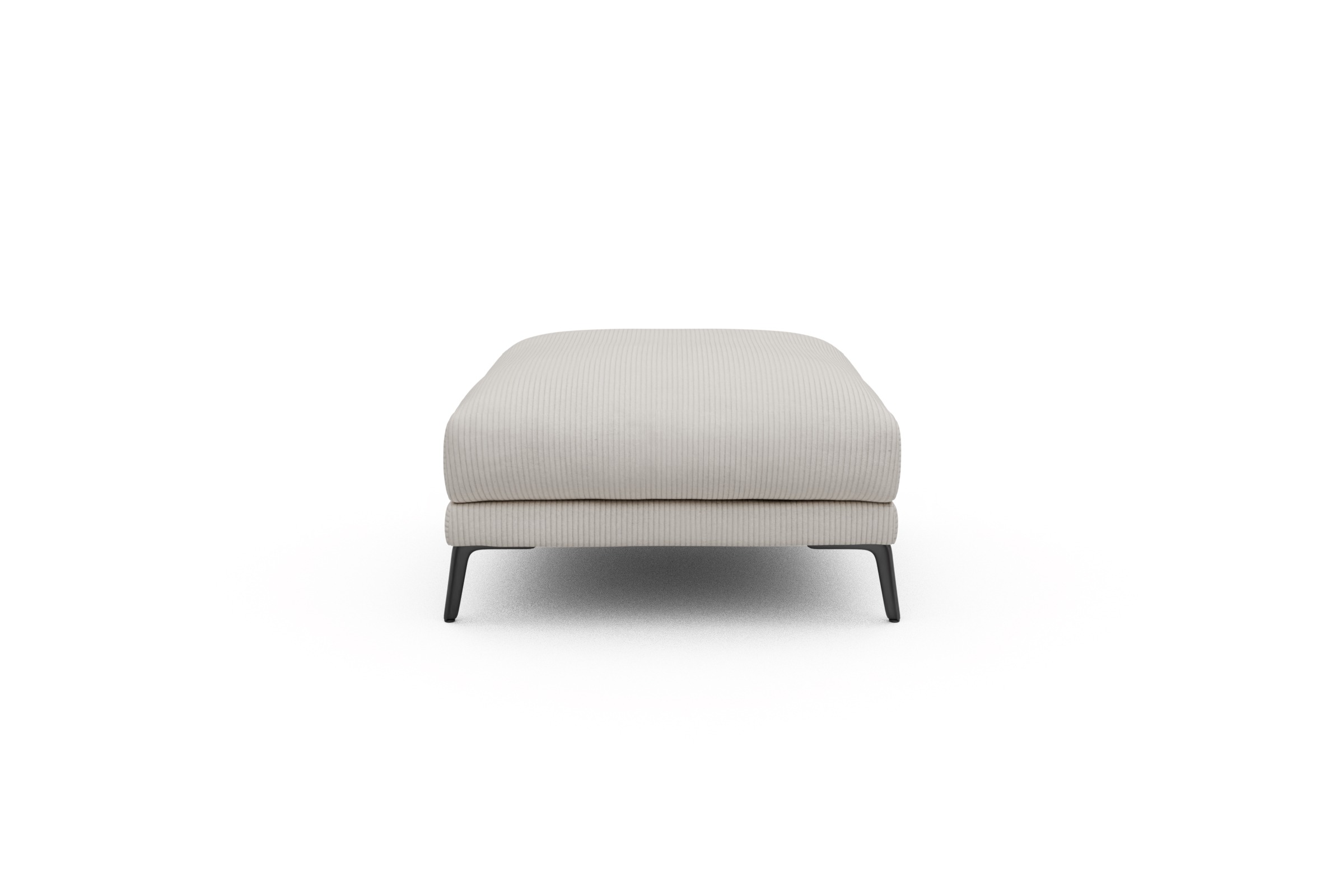 Sitzhocker Karl Corduroy-Ivory