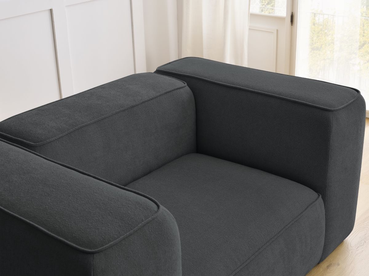 Bobochic Zephyr Sessel Strukturstoff Dunkelgrau
