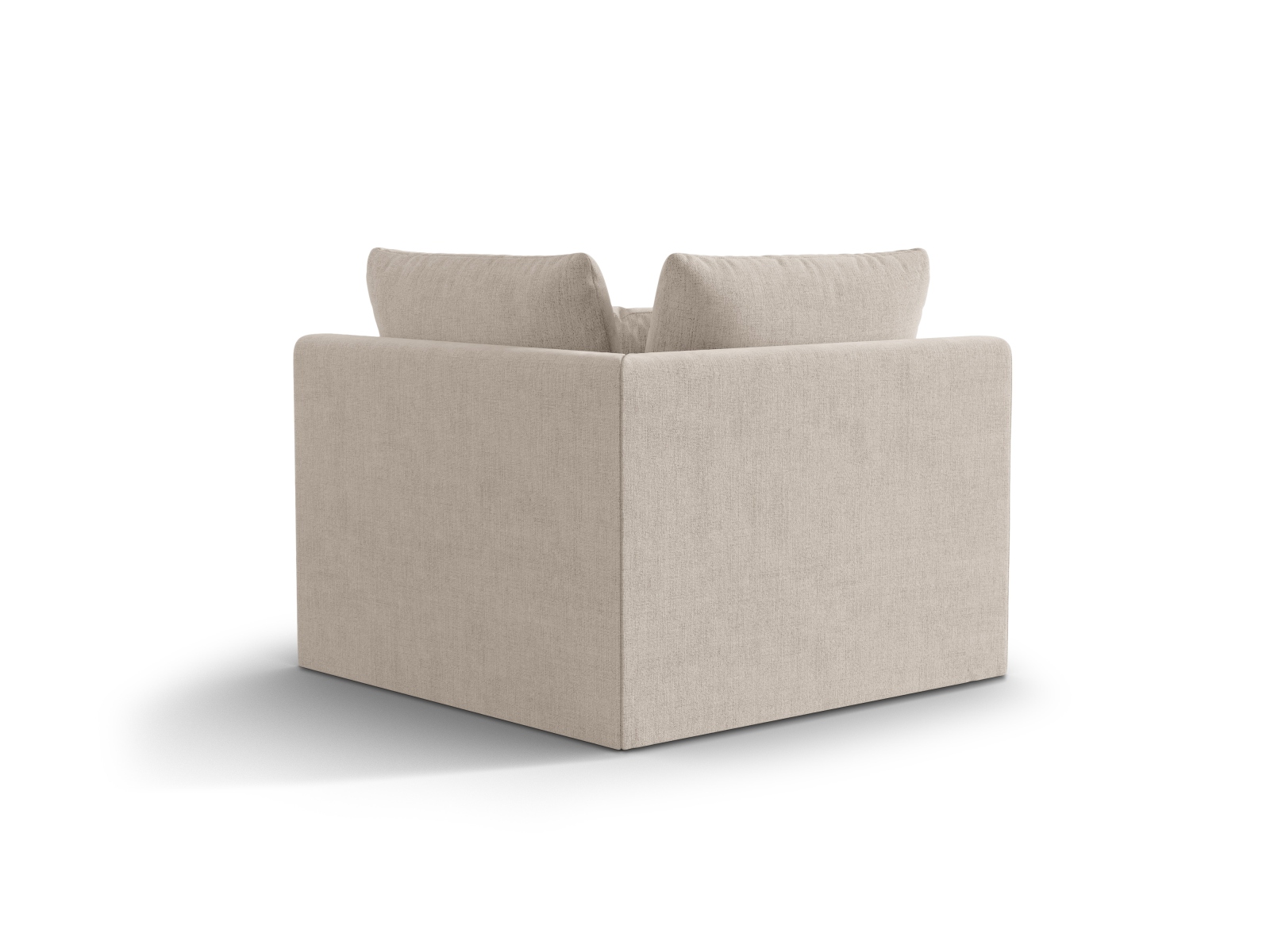 Micadoni Symmetrisches Eckmodul Bloom Strukturierter Stoff City Dunkelbeige