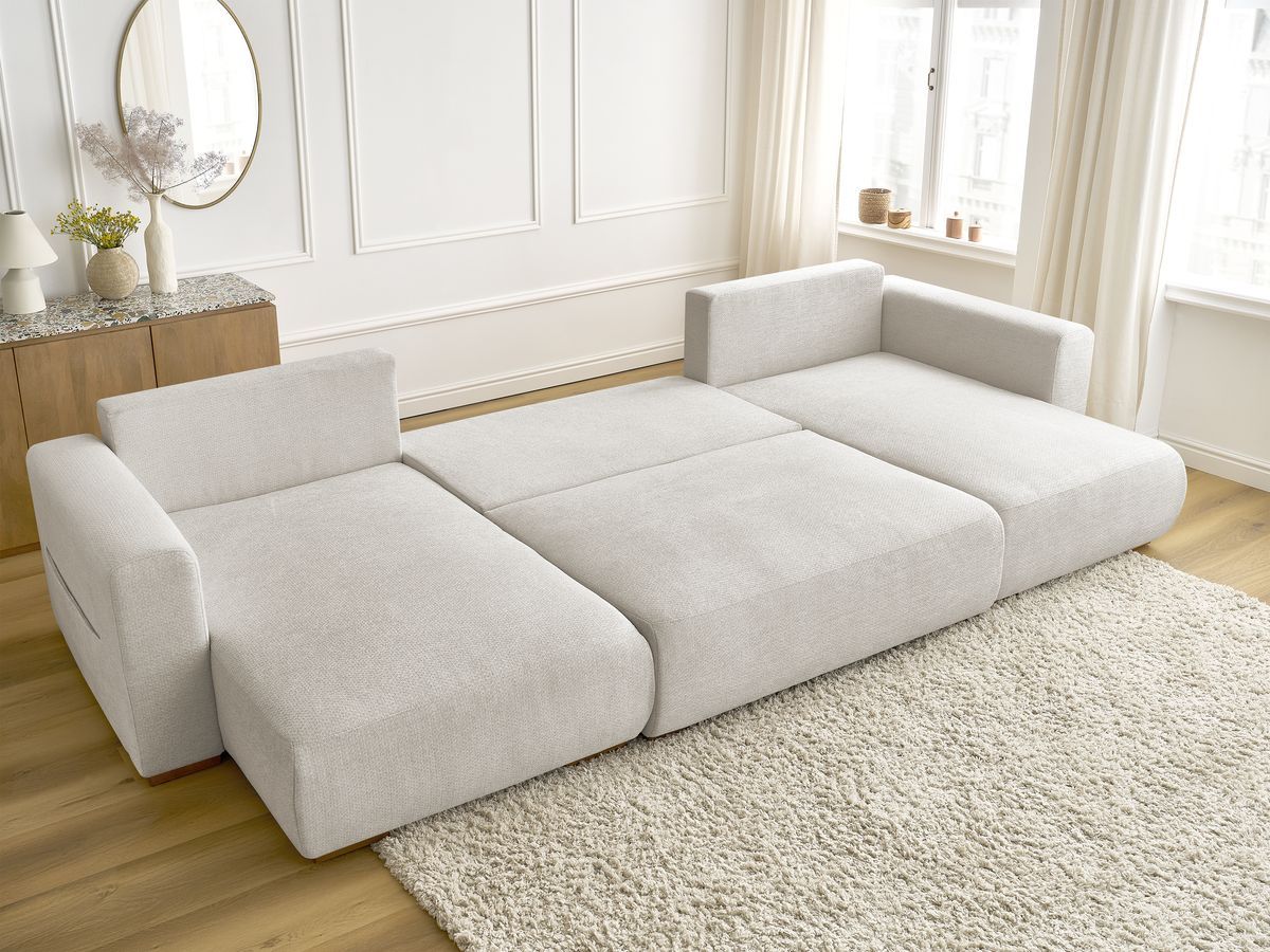 Bobochic Sidonie Wohnlandschaft Melange-Stoff Beige