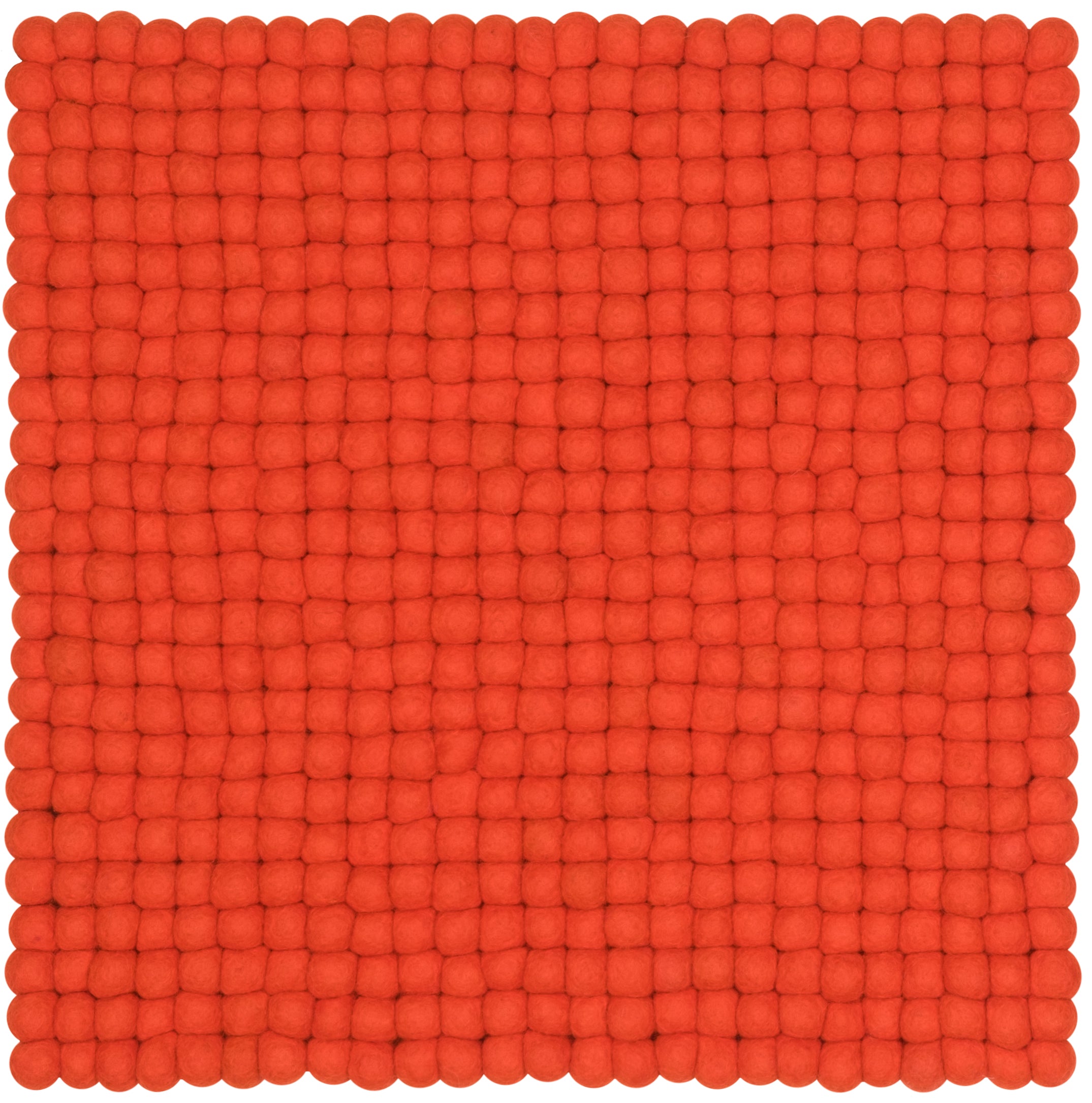 myfelt Mats Filzkugel-Sitzauflage Rotorange 36 x 36 cm