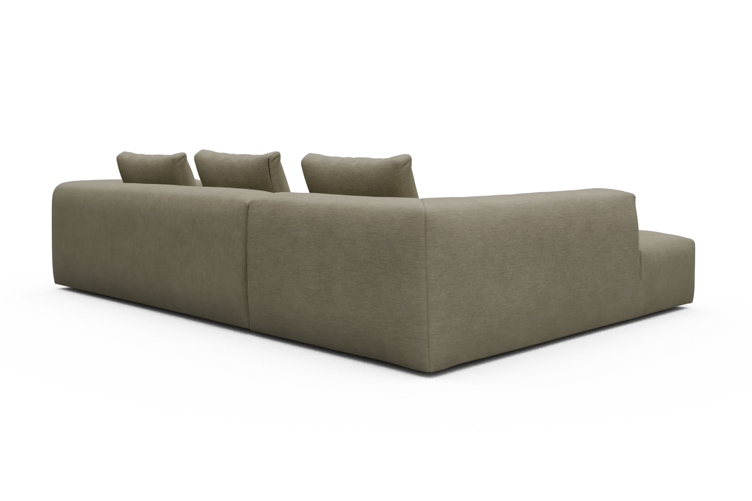 Ecksofa Fred Relax-Ecke links mit 2,5-Sitzer Vivus-Dusty-Sand