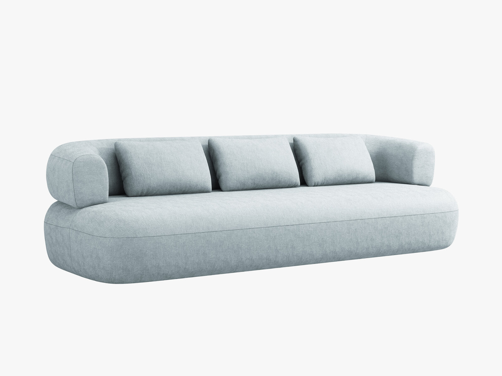 Micadoni Sofa Jenny 4-Sitzer Chenille Perfect Harmony Hellblau