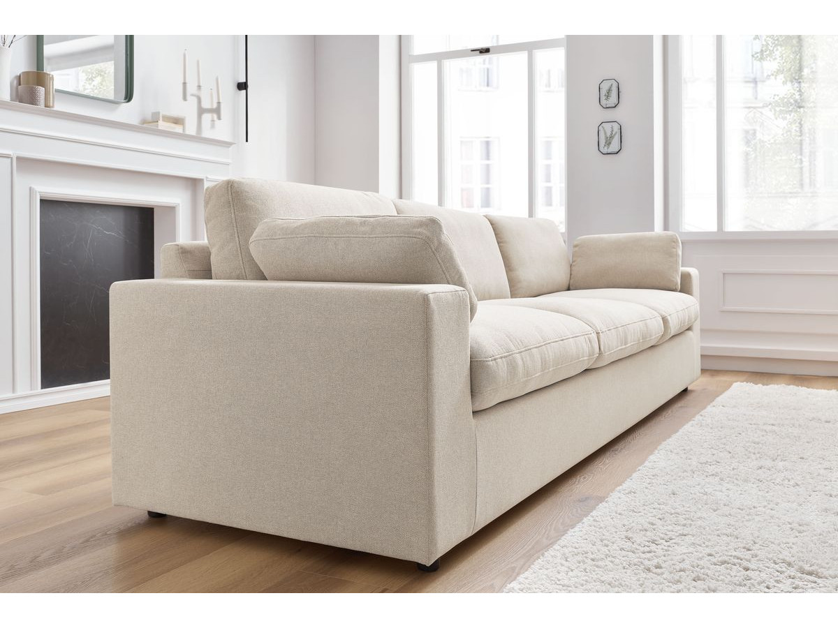 Bobochic Belair Sofa 4-Sitzer Stoff Beige