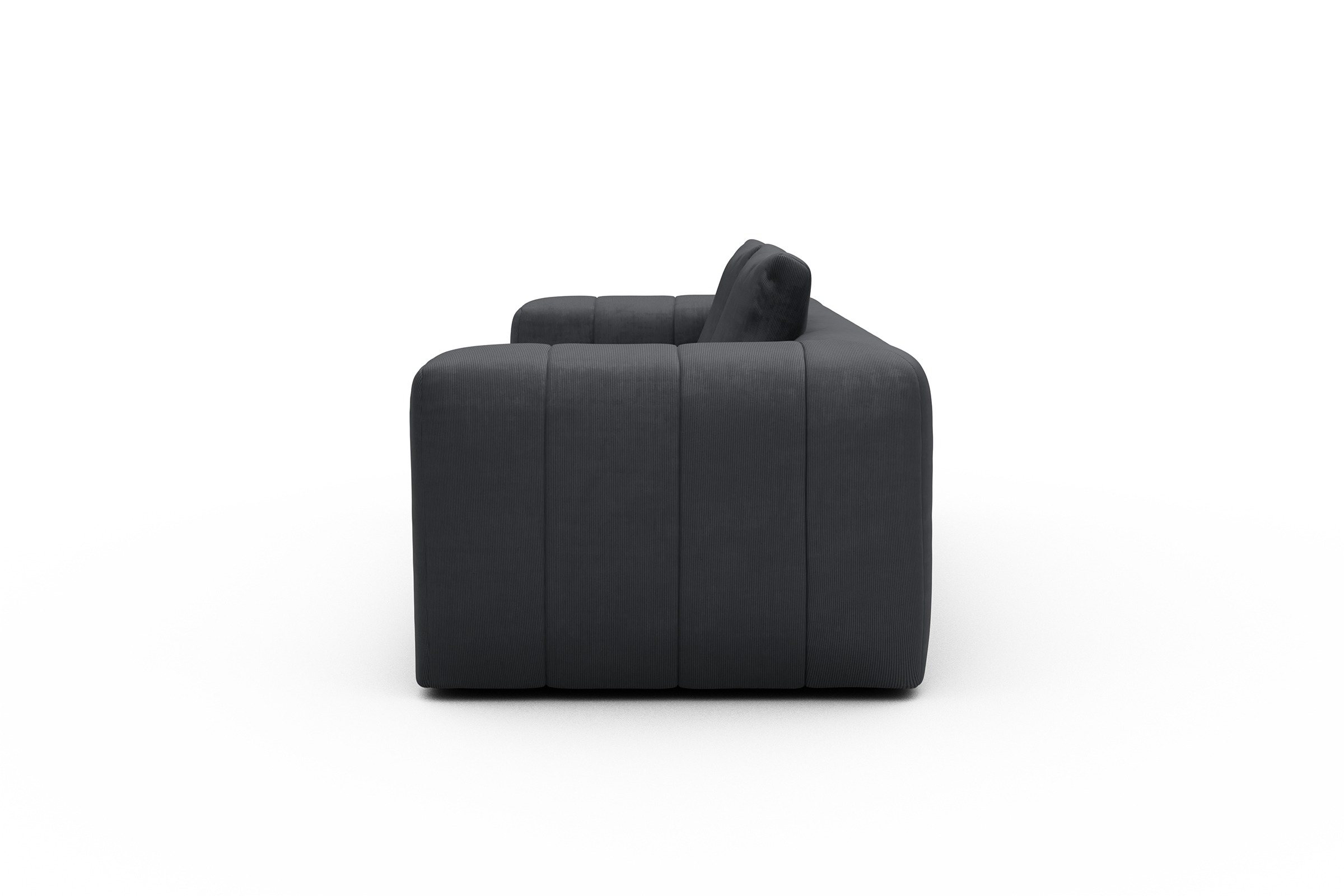 Sofa Hugo 3-Sitzer Cordufine-Slate-Grey