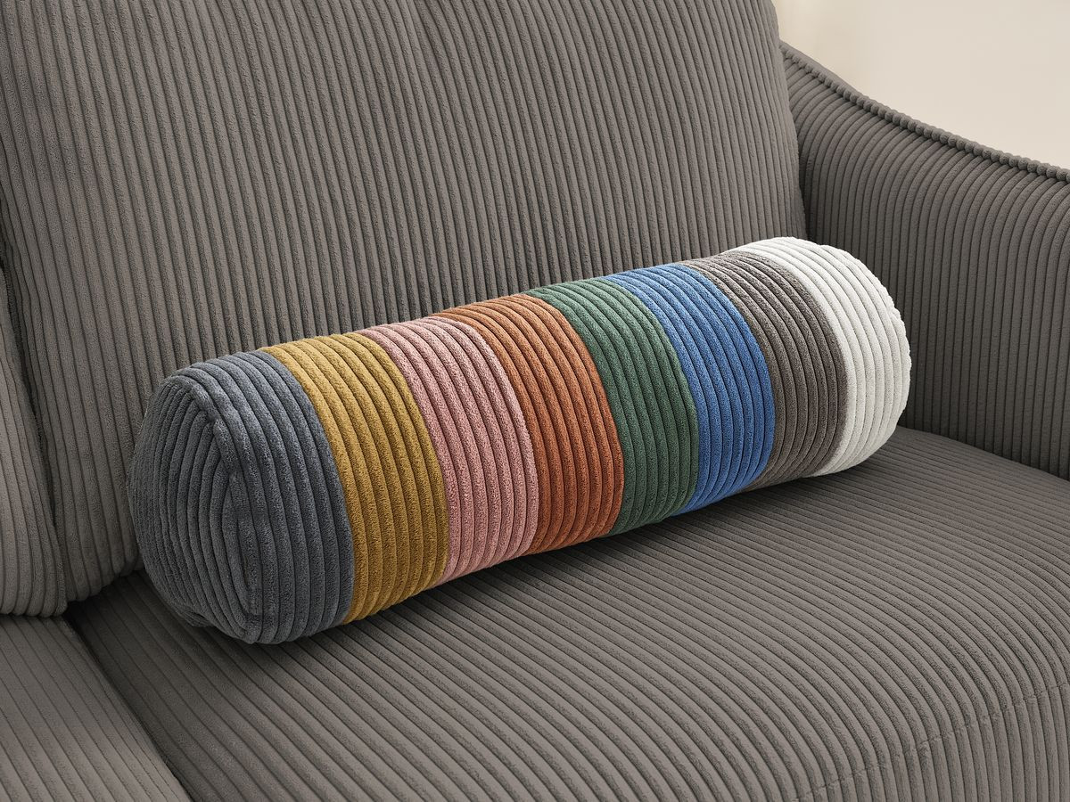 Bobochic Lenny Schlafsofa 3-Sitzer Cordsamt Taupe