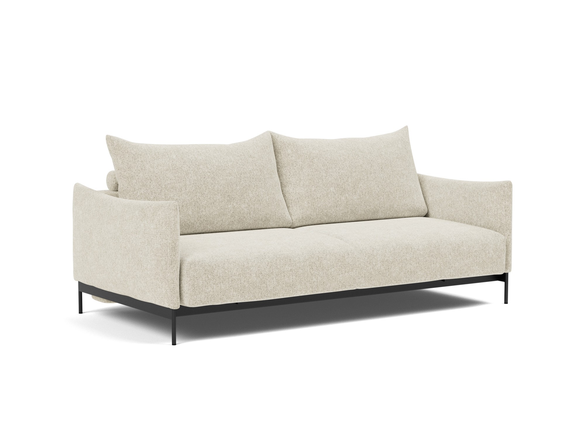 Schlafsofa Malloy Strukturierter Stoff Taura 357-Off-White