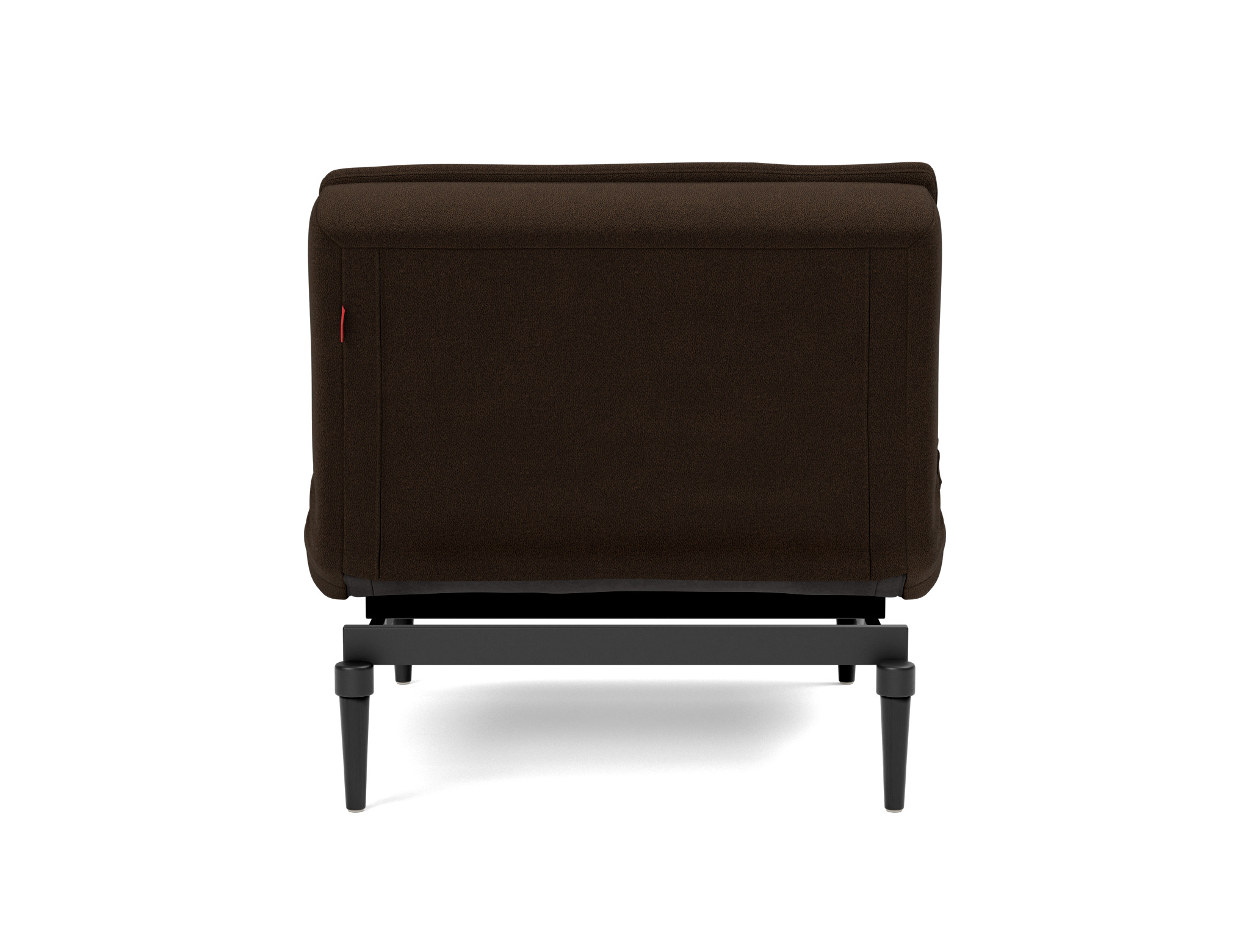 Sessel Dublexo Strukturierter Stoff Taura 358-Chocco Beine Styletto Eiche schwarz