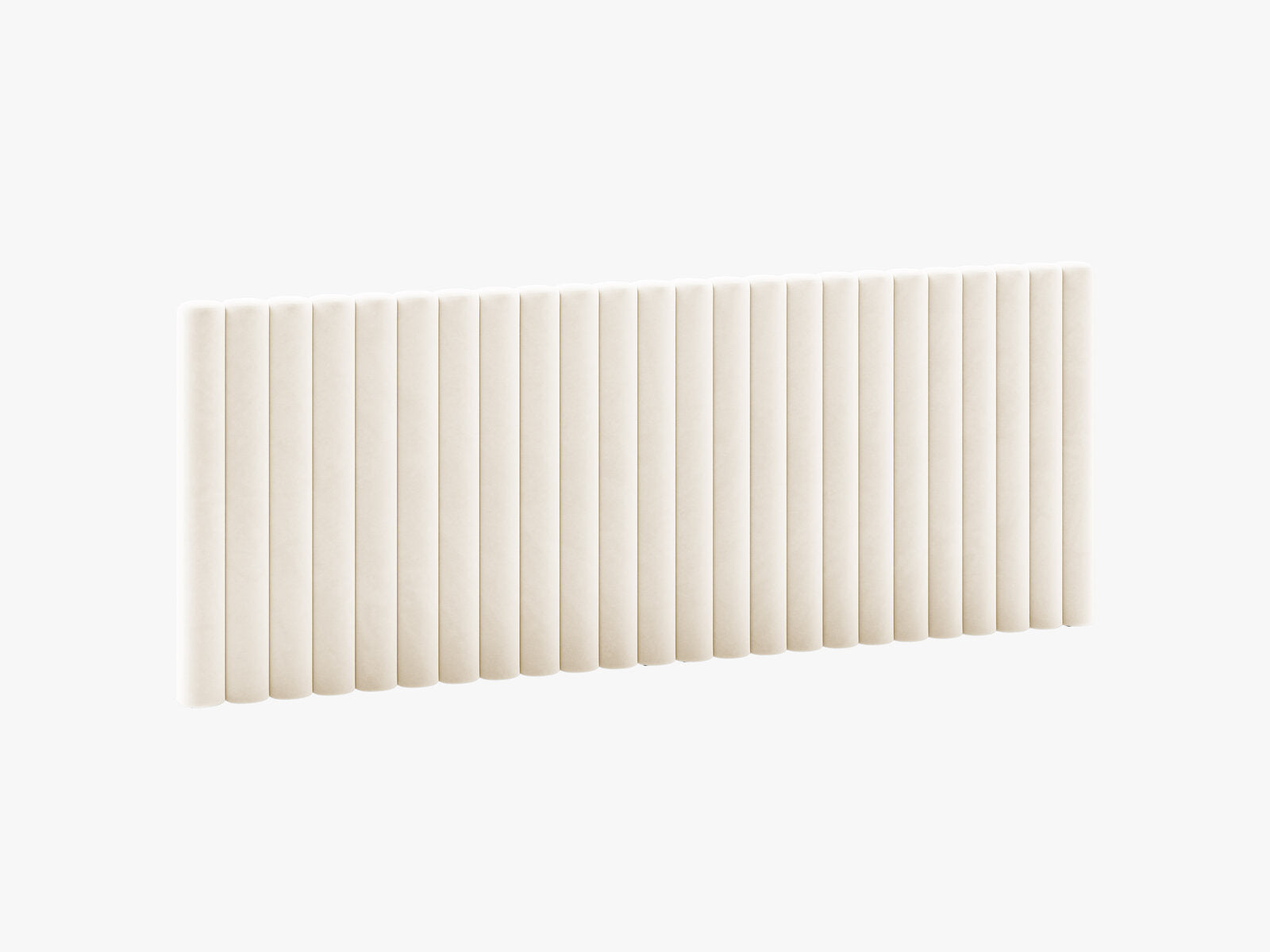 Micadoni Mistero Polster-Kopfteil Samt Paris Beige 240x95