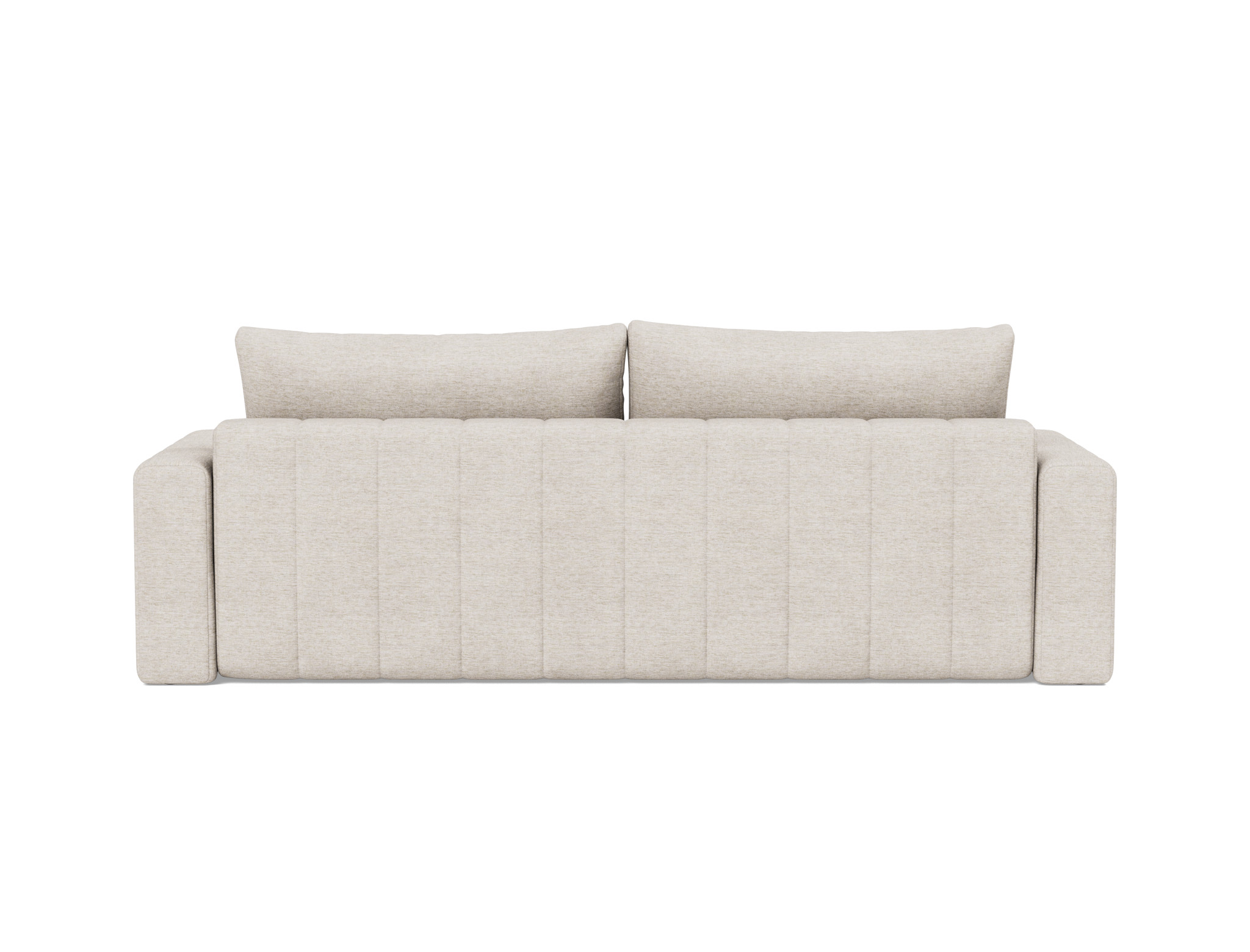 Schlafsofa Akello mit Armlehnen Chenille Yuveno 470-Natural