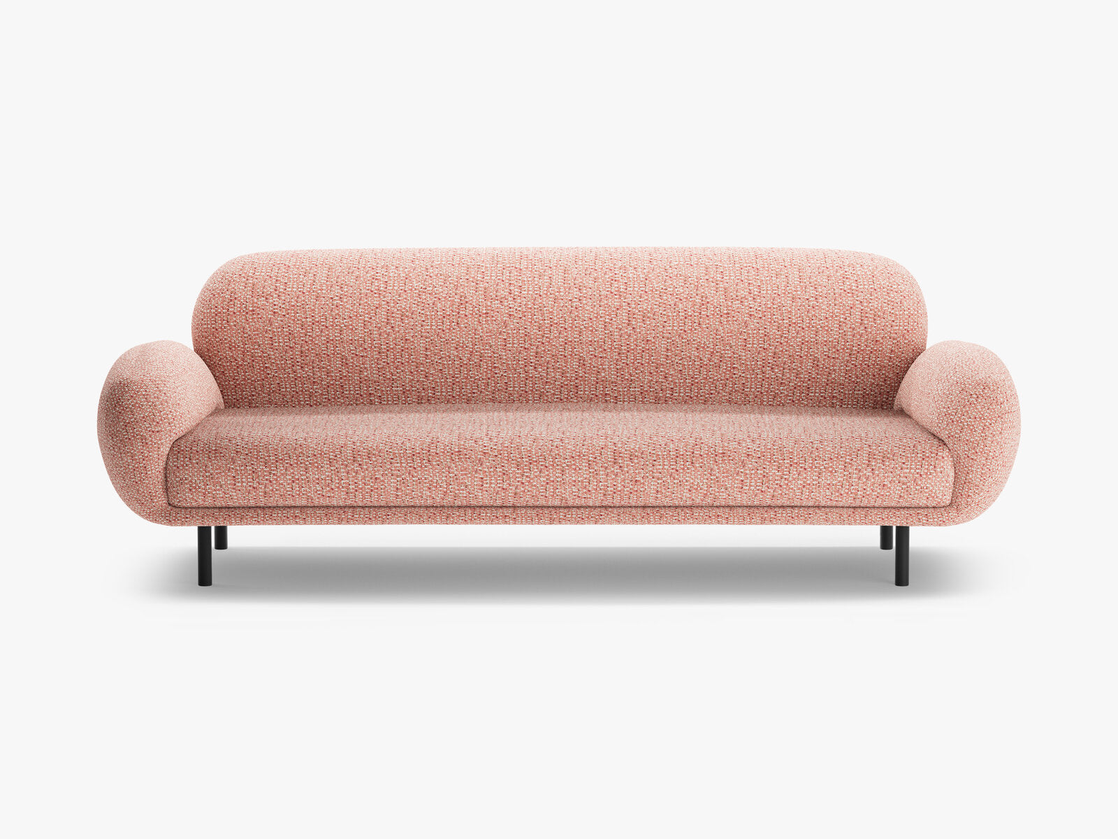 Micadoni Sofa Poppy 3-Sitzer Chenille Silencio Rosa
