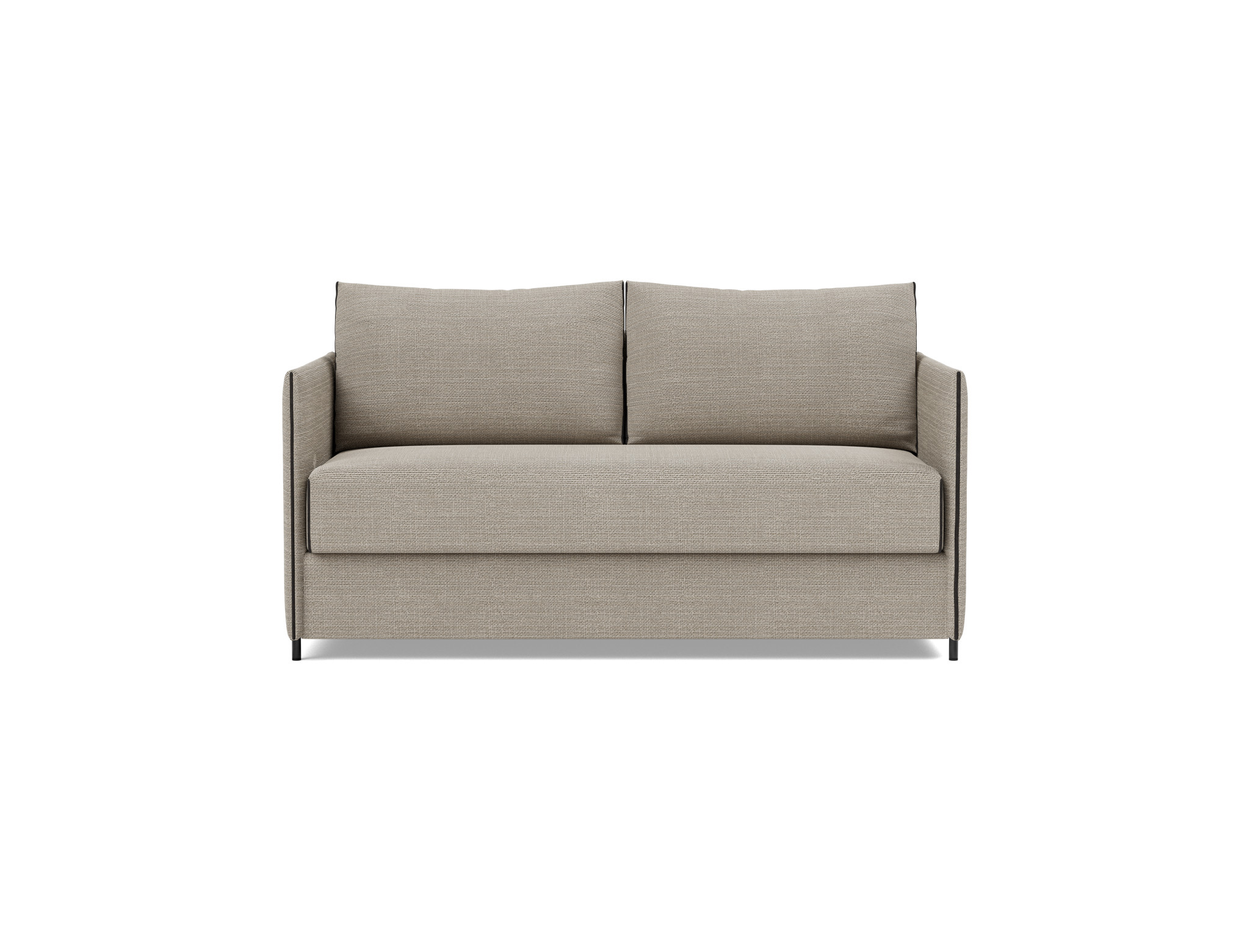 Schlafsofa Luoma Strukturierter Stoff Kenya 579-Gravel