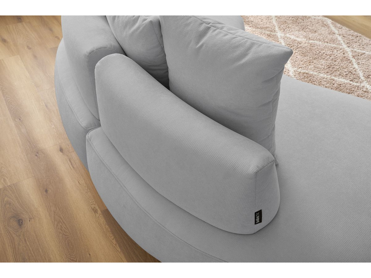 Bobochic Saint-germain Sofa 3-Sitzer Strukturstoff Hellgrau