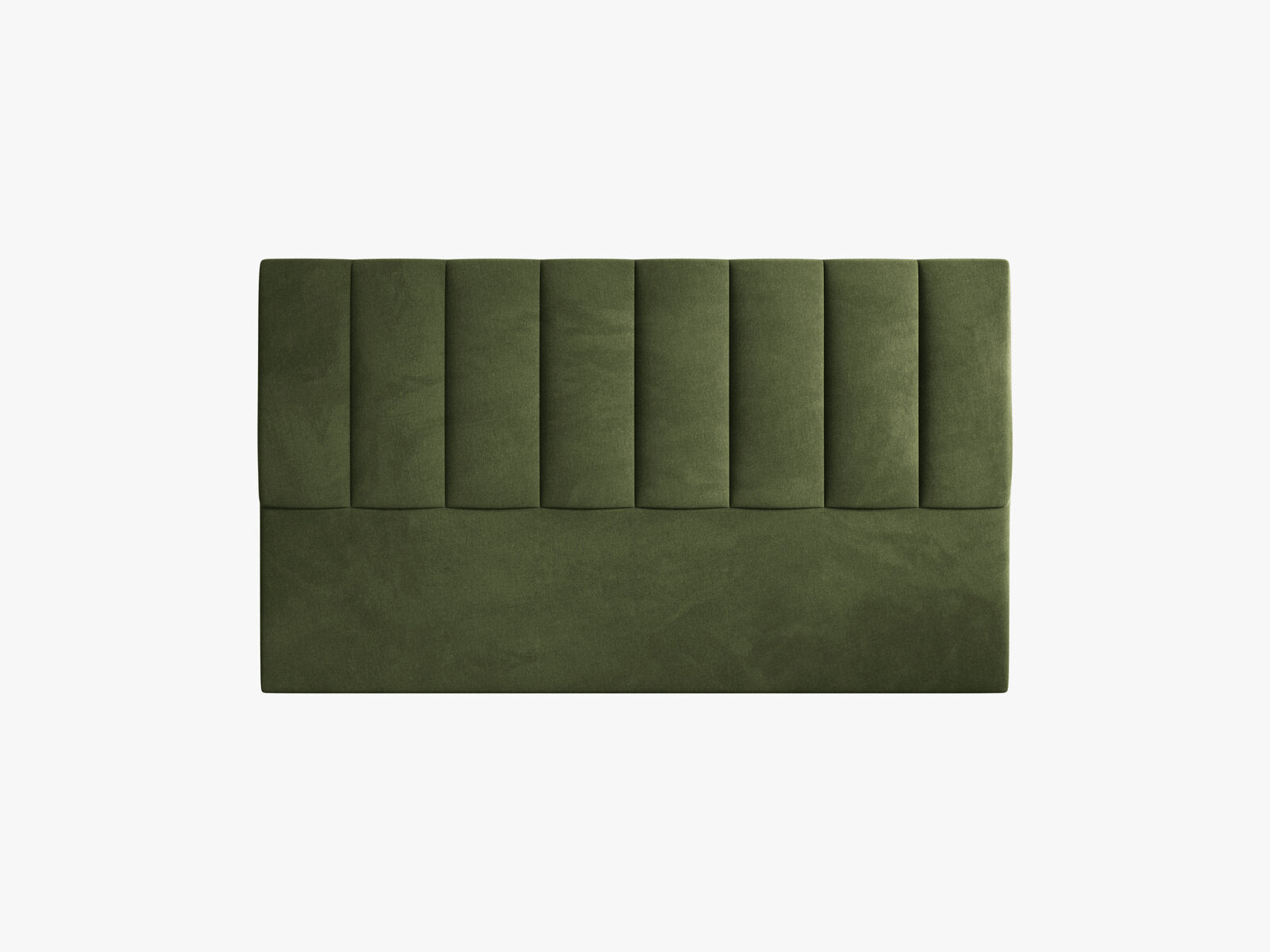 Micadoni Marl Samtiger Kopfteil 140 cm (H 95 cm) Samt Magic Velvet Armeegrün 160x95