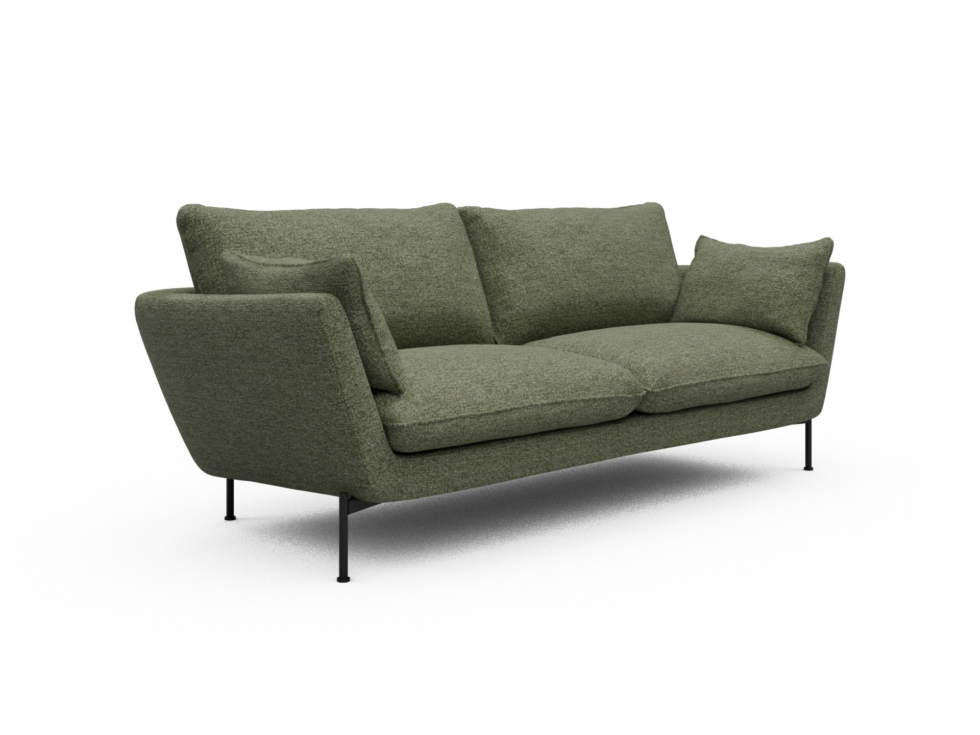 Skandi Home Sofa Anton 3-Sitzer Carreno-Vivid-Green moebelfaktor