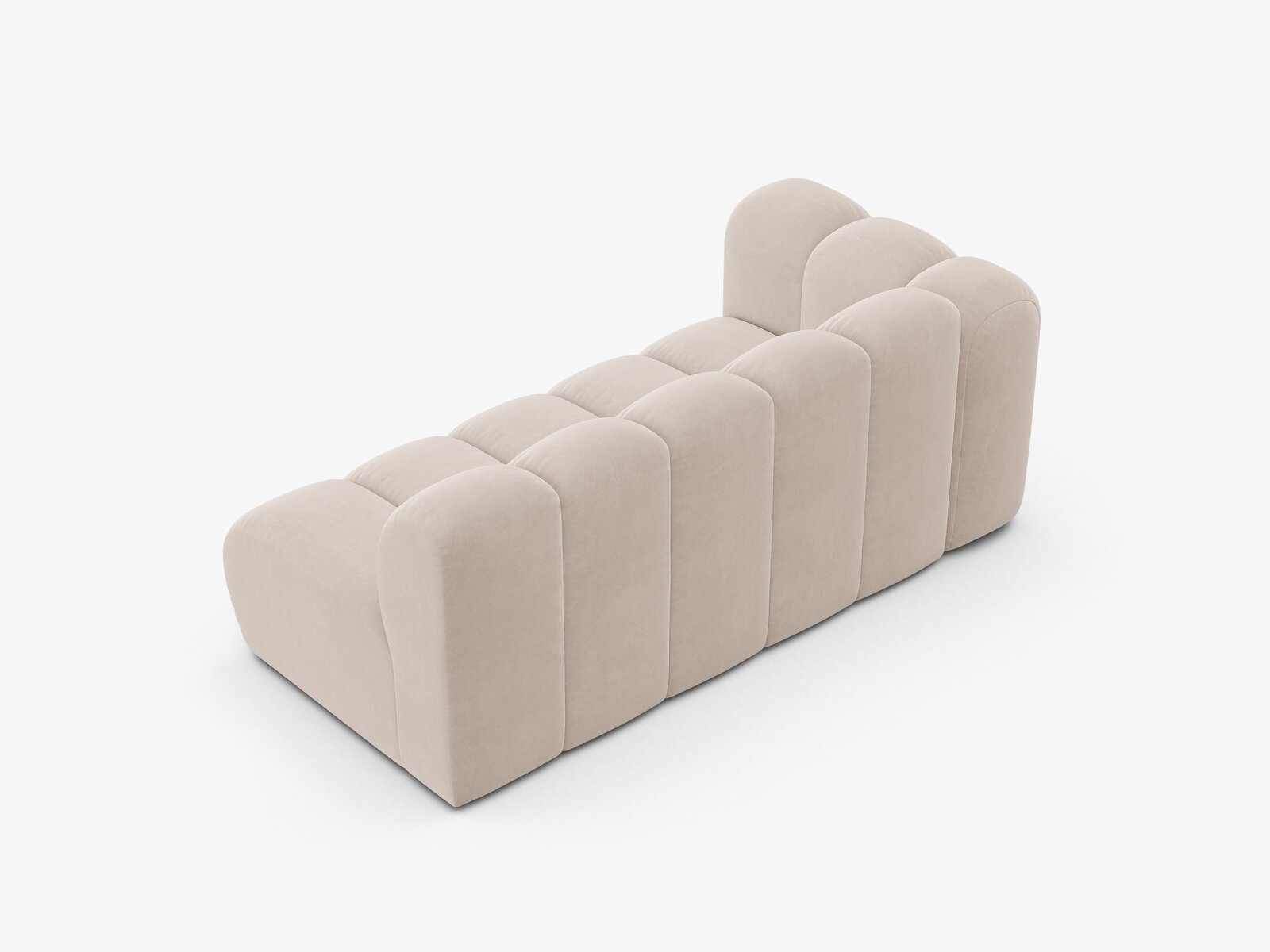 Micadoni Modul Lupine 3-Sitzer Samt Venus Helles Beige Links
