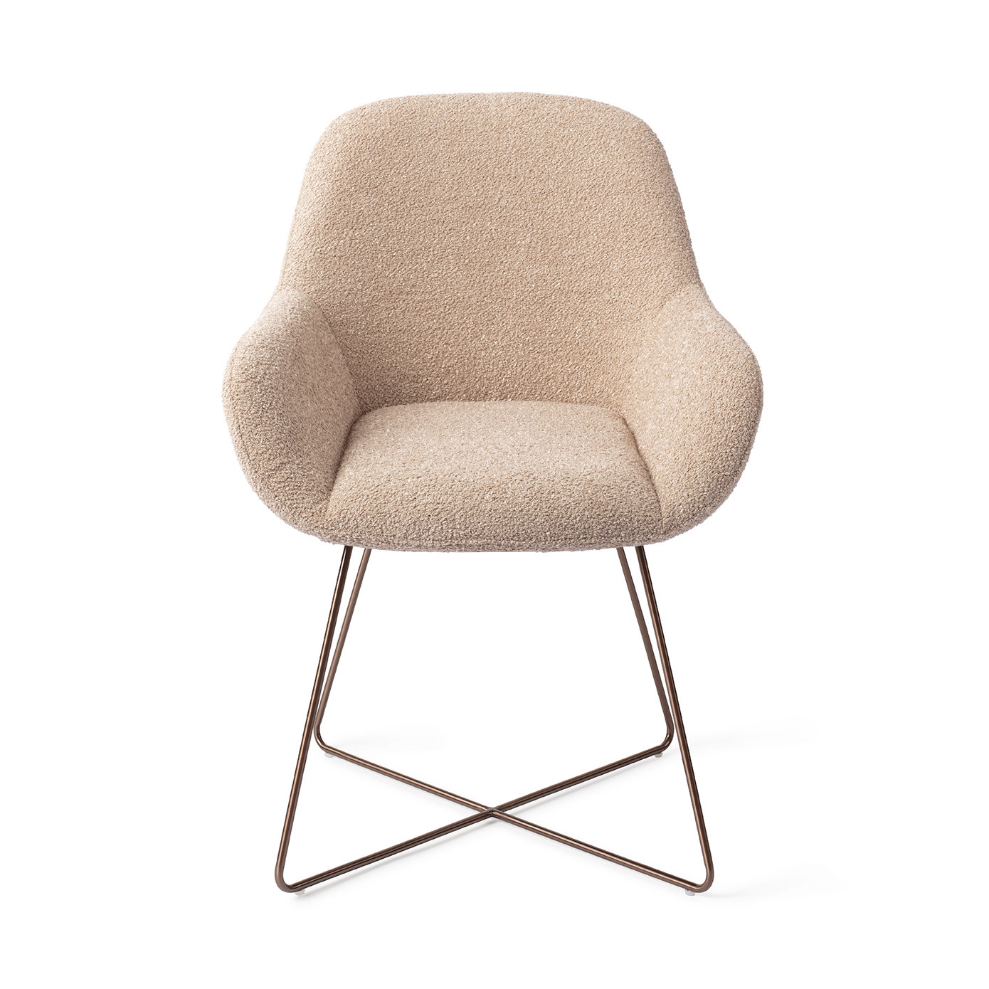 Jesper Home Esszimmerstuhl Kushi Flax Relax Cross Rose