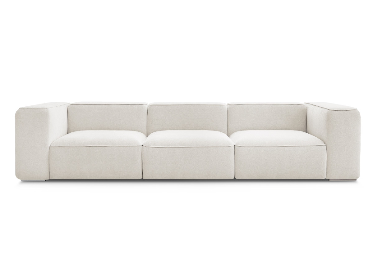 Bobochic Zephyr Sofa 3-Sitzer Strukturstoff Weiß
