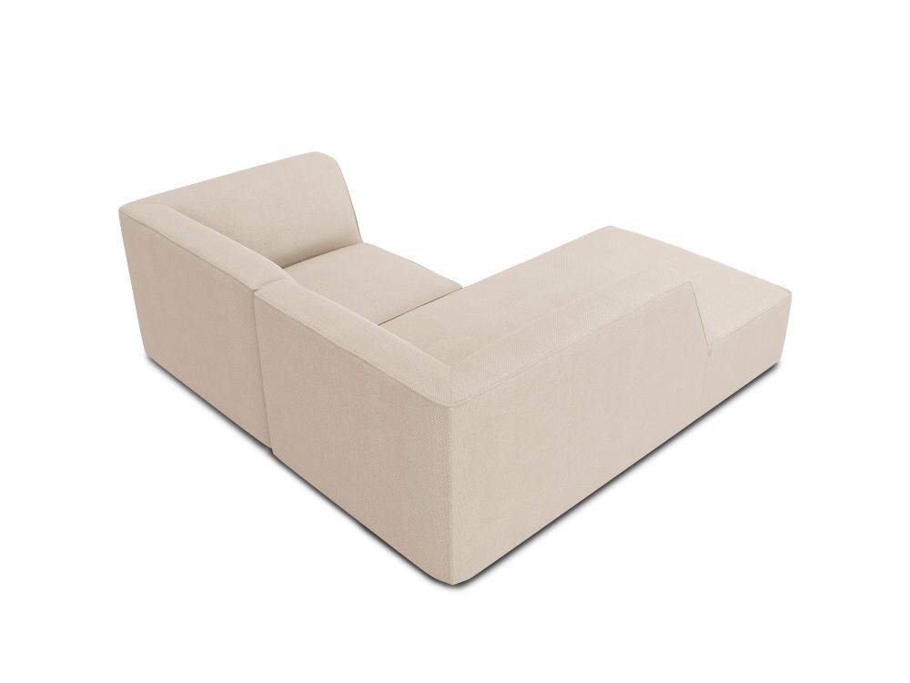Cosmopolitan Design Ecksofa Siena 3-Sitzer Strukturierter Stoff Ottawa Beige Links
