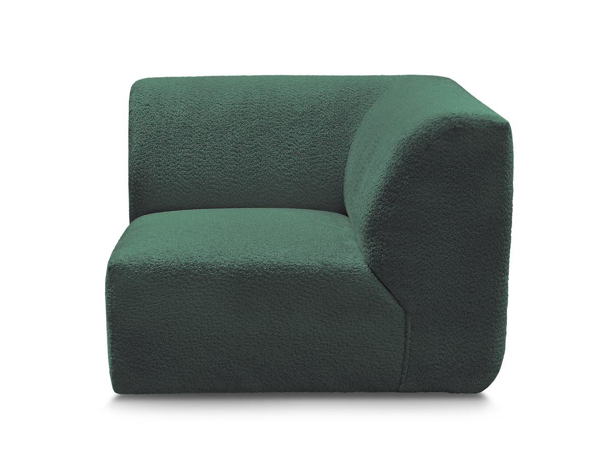 Bobochic Anda Sofa 1-Sitzer Chenille Dunkelgrün
