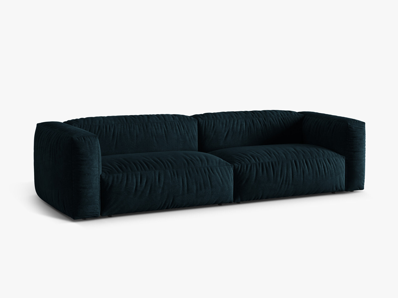 Micadoni Sofa Martina 4-Sitzer Samt Vogue Tiefes Petrol