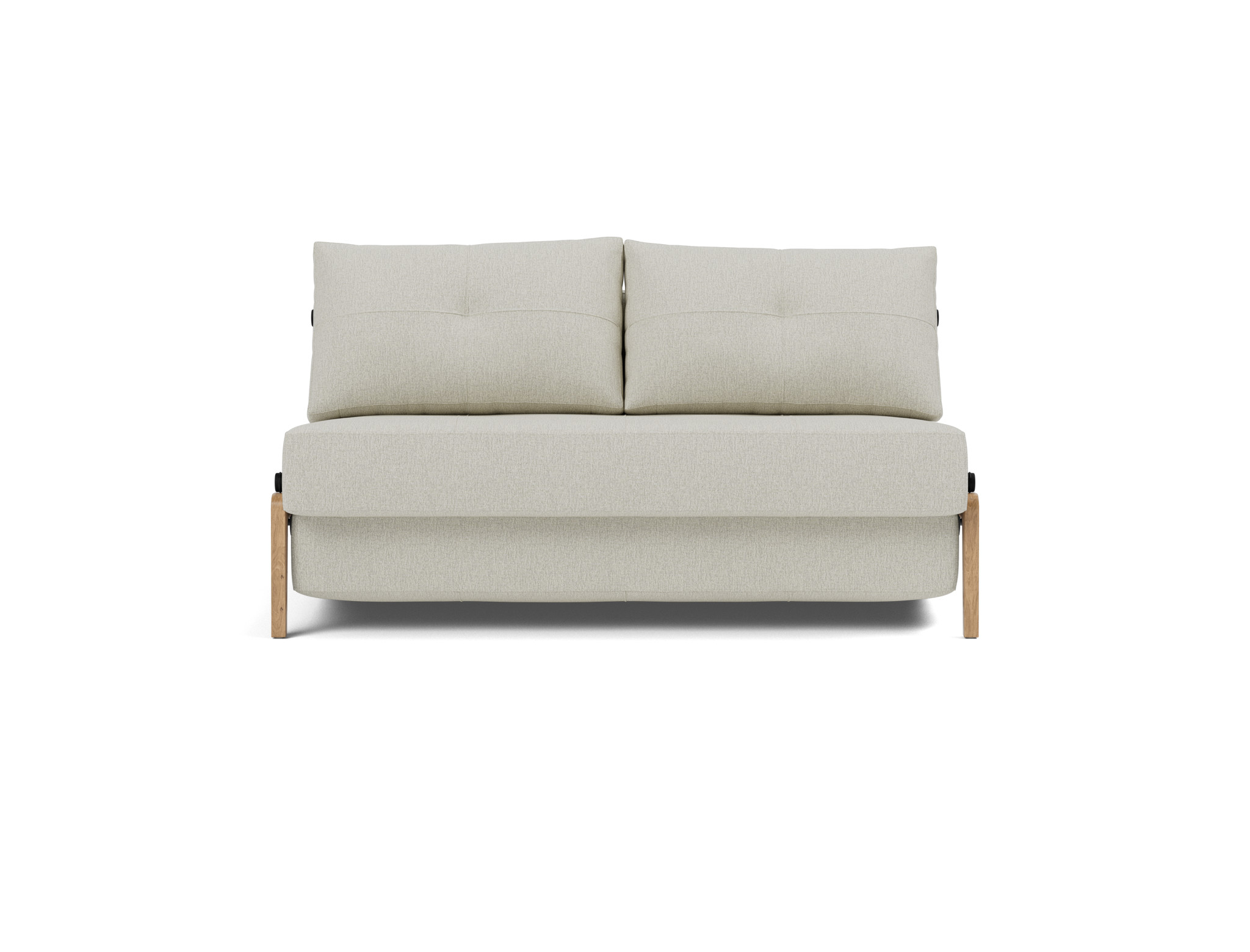 Schlafsofa Cubed 140 Flachgewebe Mixed Dance 527-Natural Beine Eiche