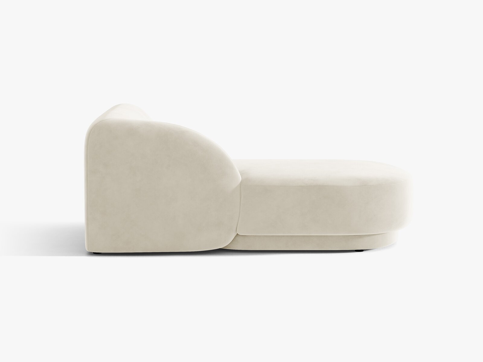 Micadoni Modul Miley 2-Sitzer Links Samt Bluvel Helles Beige