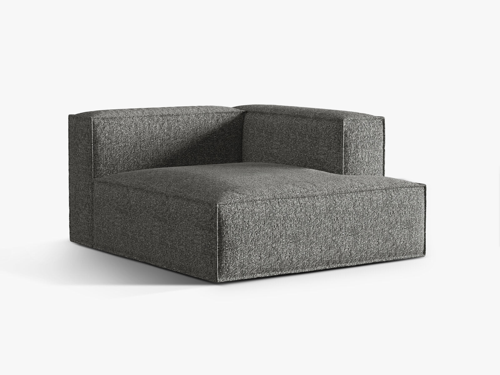 Micadoni Recamiere Nuria 1-Sitzer Rechts Boucle Graphit