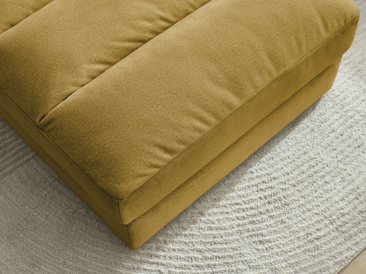 Bobochic Sierra Pouf Samt Gelb
