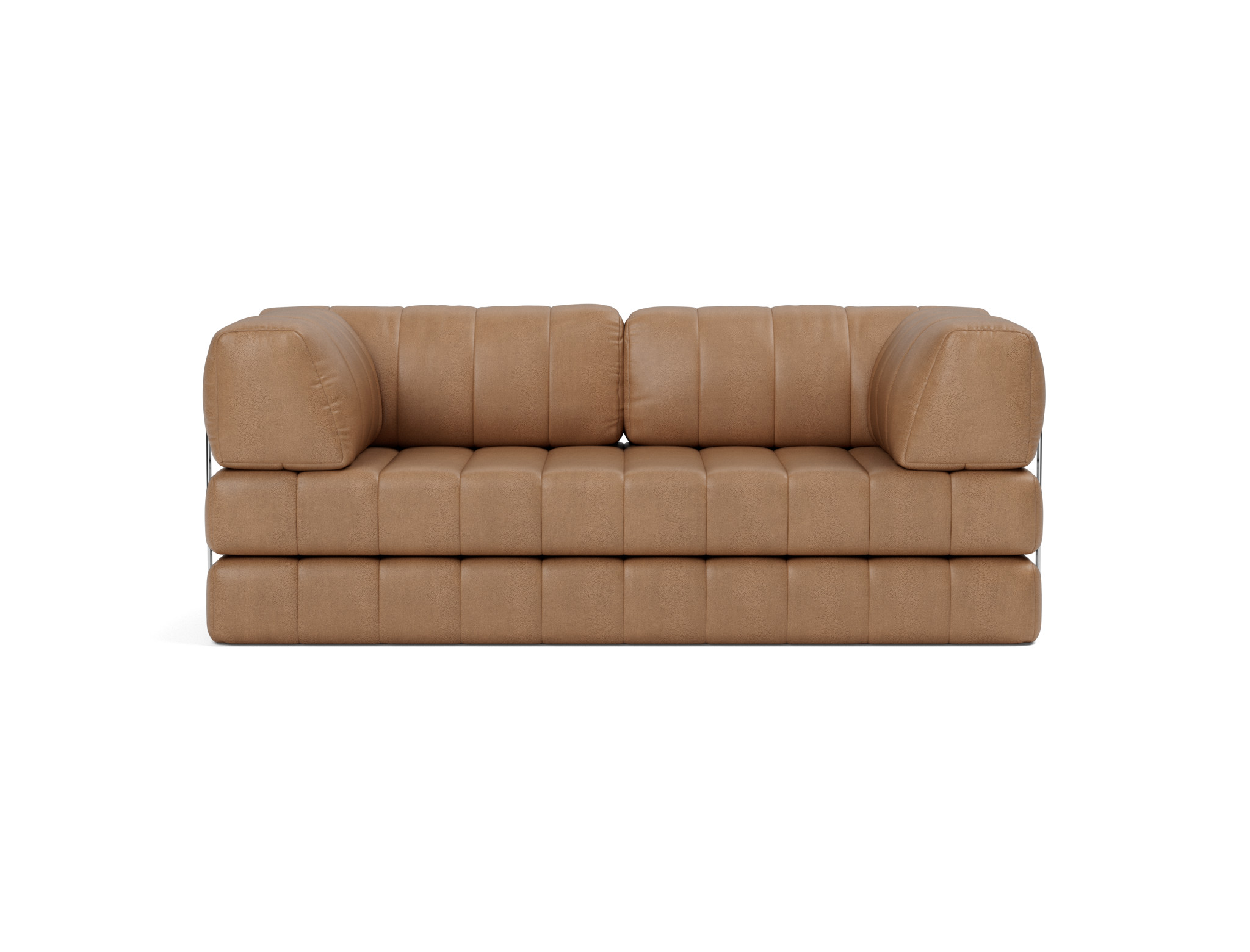 Schlafsofa CozyPad mit Armlehnen Lederoptik Faunal 551-Brown
