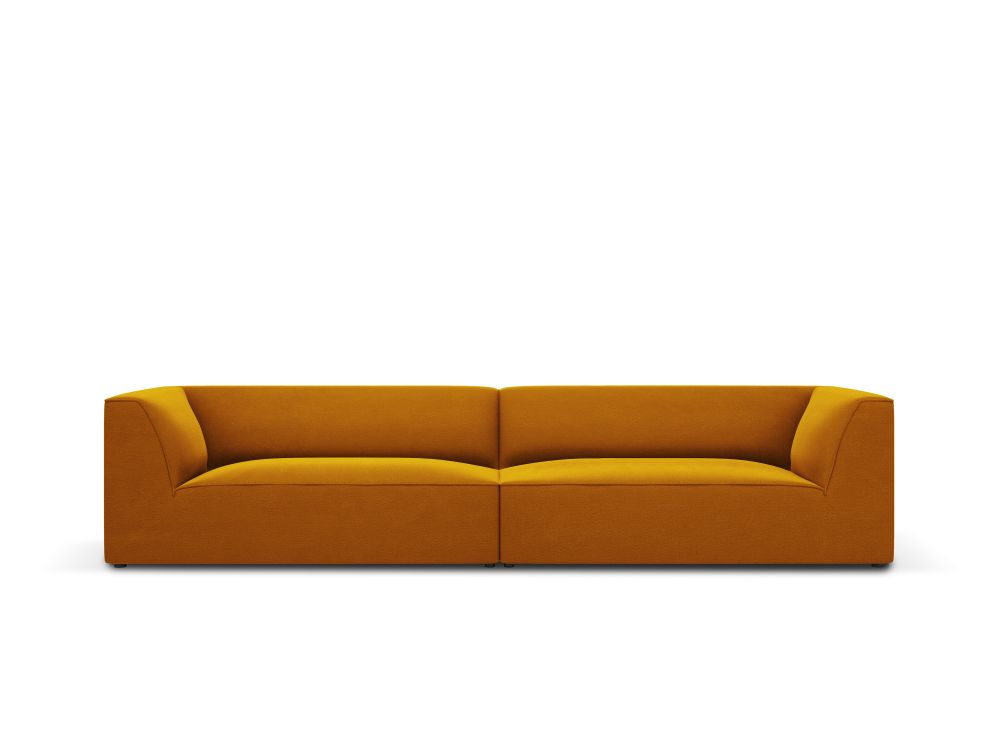 Cosmopolitan Design Sofa Siena 4-Sitzer Samt Salvador Gelb