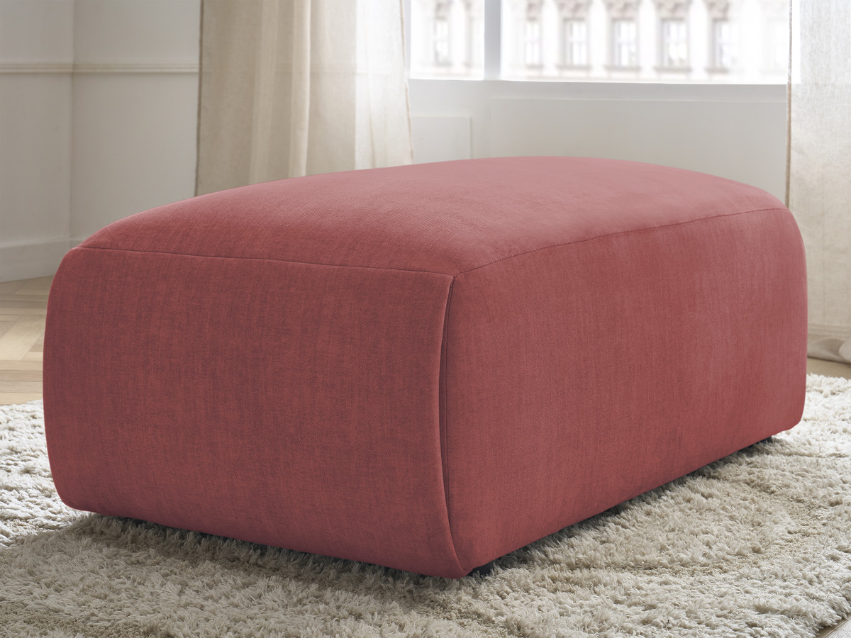 Bobochic Jana Pouf 63 × 114 cm Samt Orange