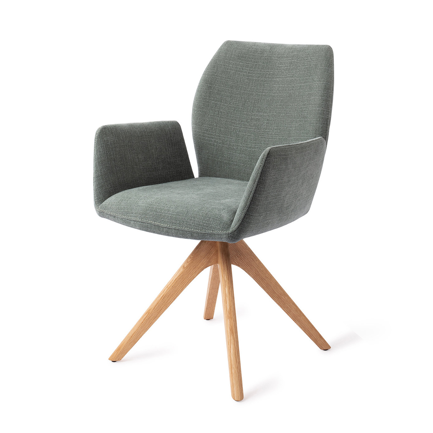 Jesper Home Esszimmerstuhl Misaki Breezy Blue Revolve Eiche Natur