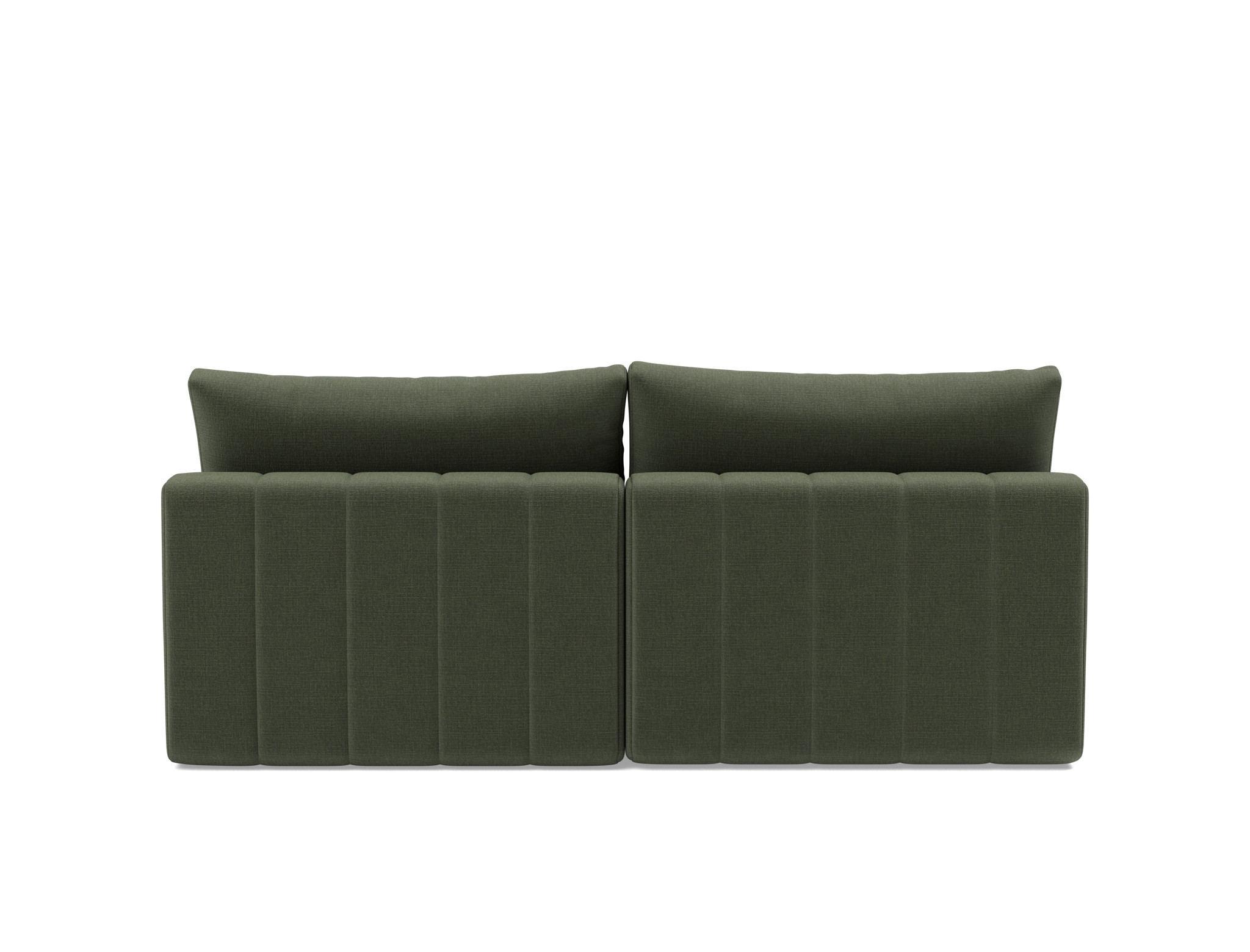 Schlafsofa Akello mit Chaiselongue Chenille Esina 413-Olive-Green