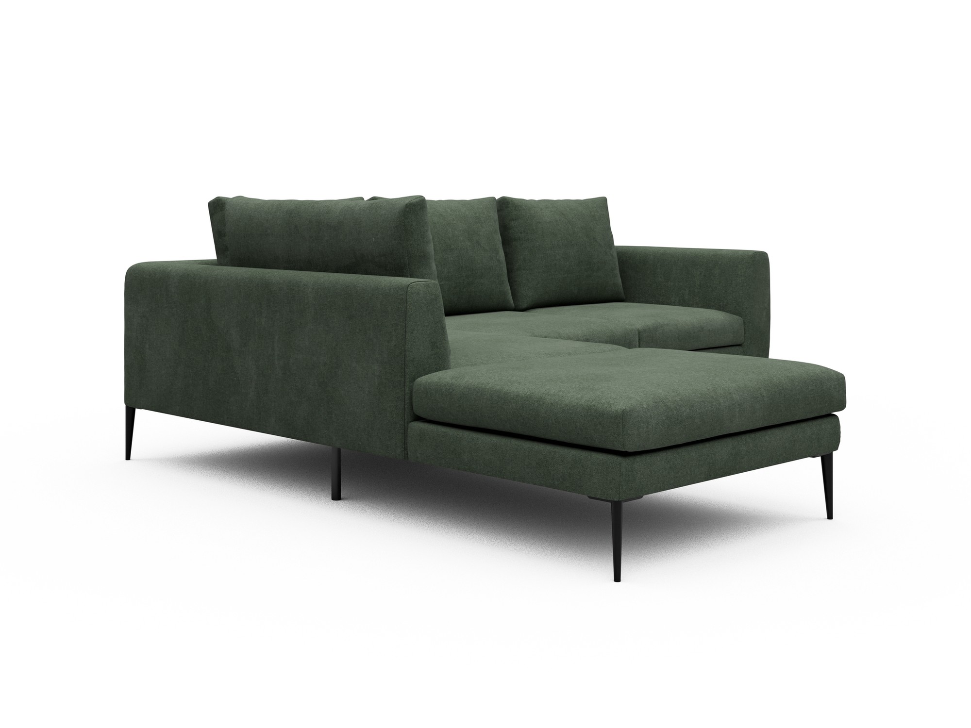 Skandi Home Ecksofa Paul Relax-Ecke links mit 2-Sitzer Casone-Forest-Green moebelfaktor