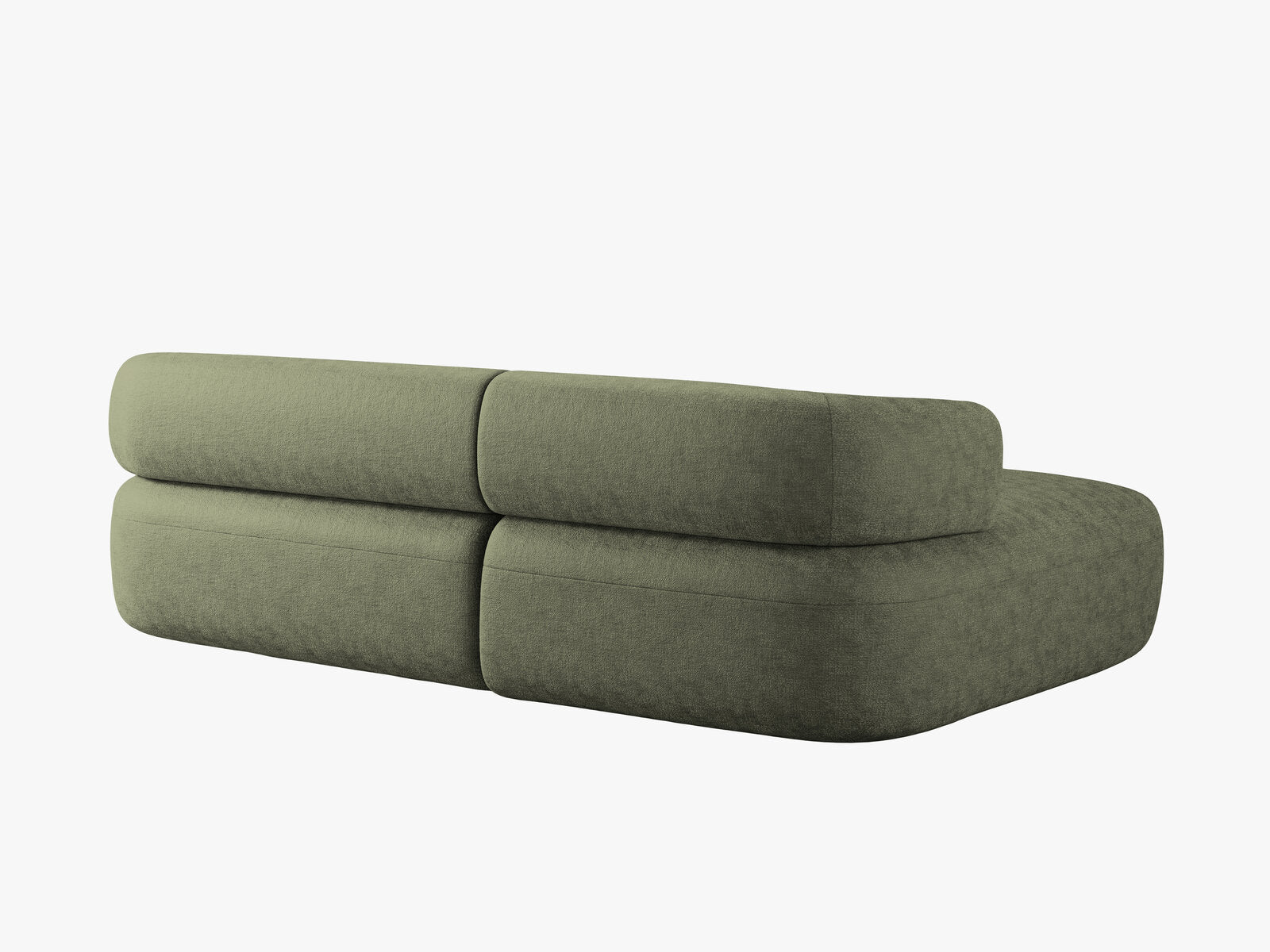 Micadoni 5-Sitzer Ecksofa Jenny Links Chenille Perfect Harmony Grün